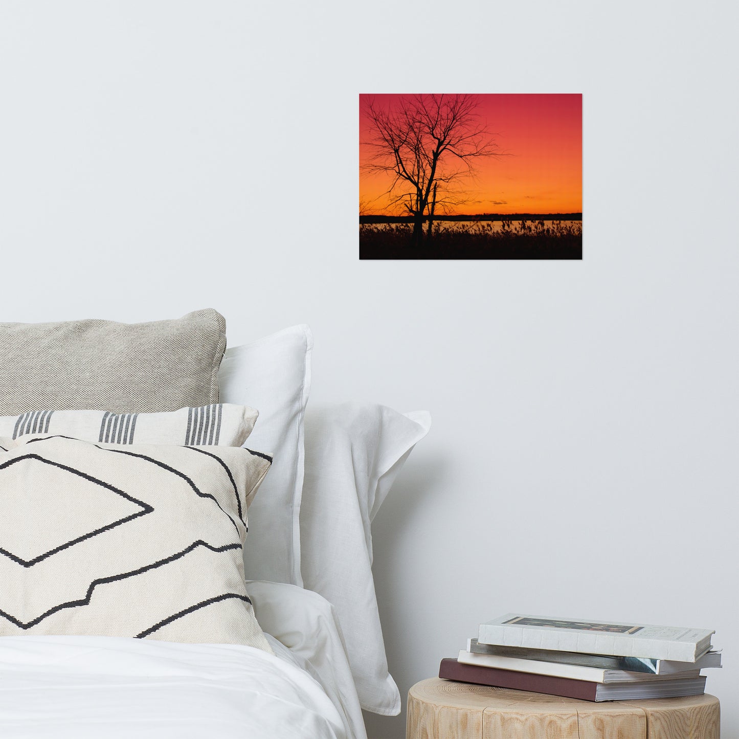 Burning Skies Rustic Farmhouse Style Landscape Photo Loose Wall Art Prints