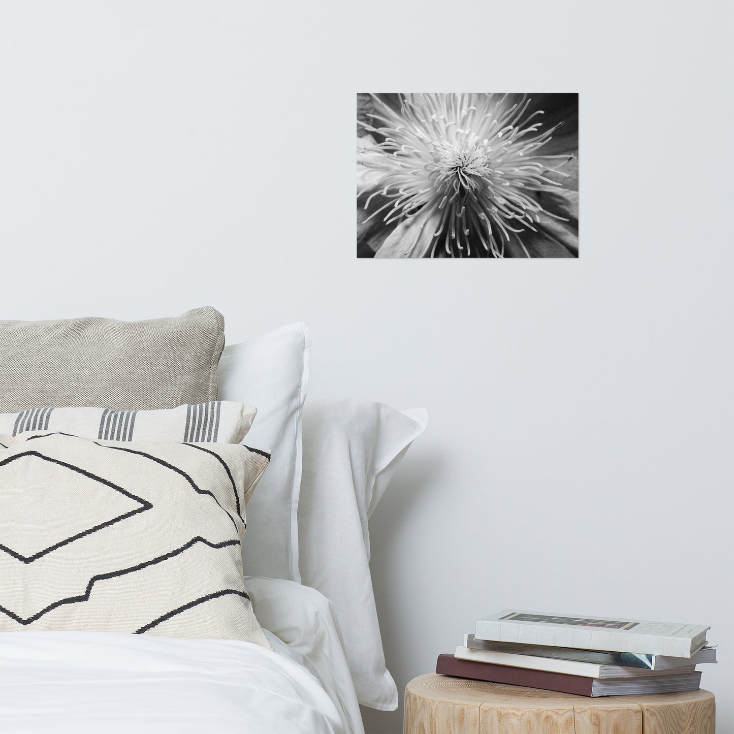 Center of Clematis Floral Nature Photo Loose Unframed Wall Art Prints