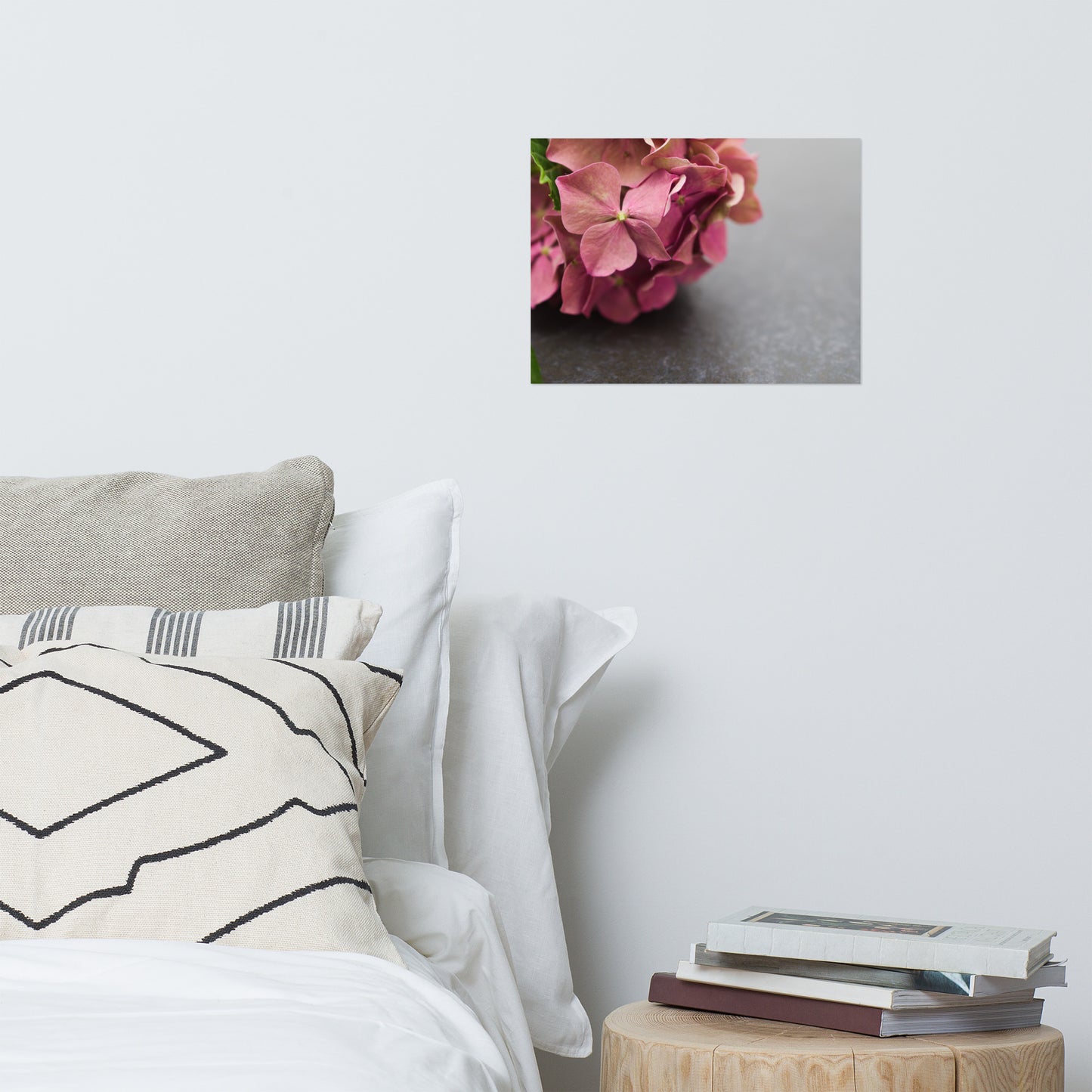 Close-Up Hydrangea on Slate Floral Nature Photo Loose Unframed Wall Art Prints