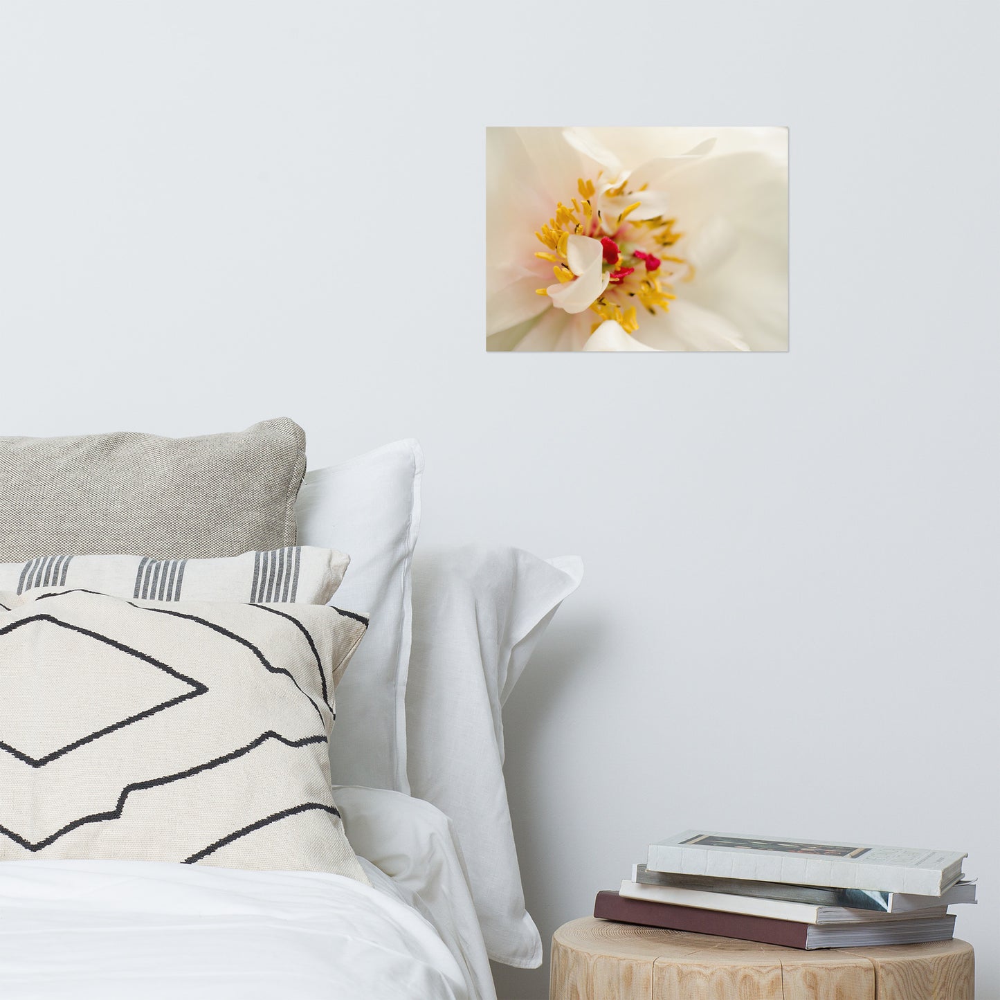 Eye of Peony Floral Nature Photo Loose Unframed Wall Art Prints