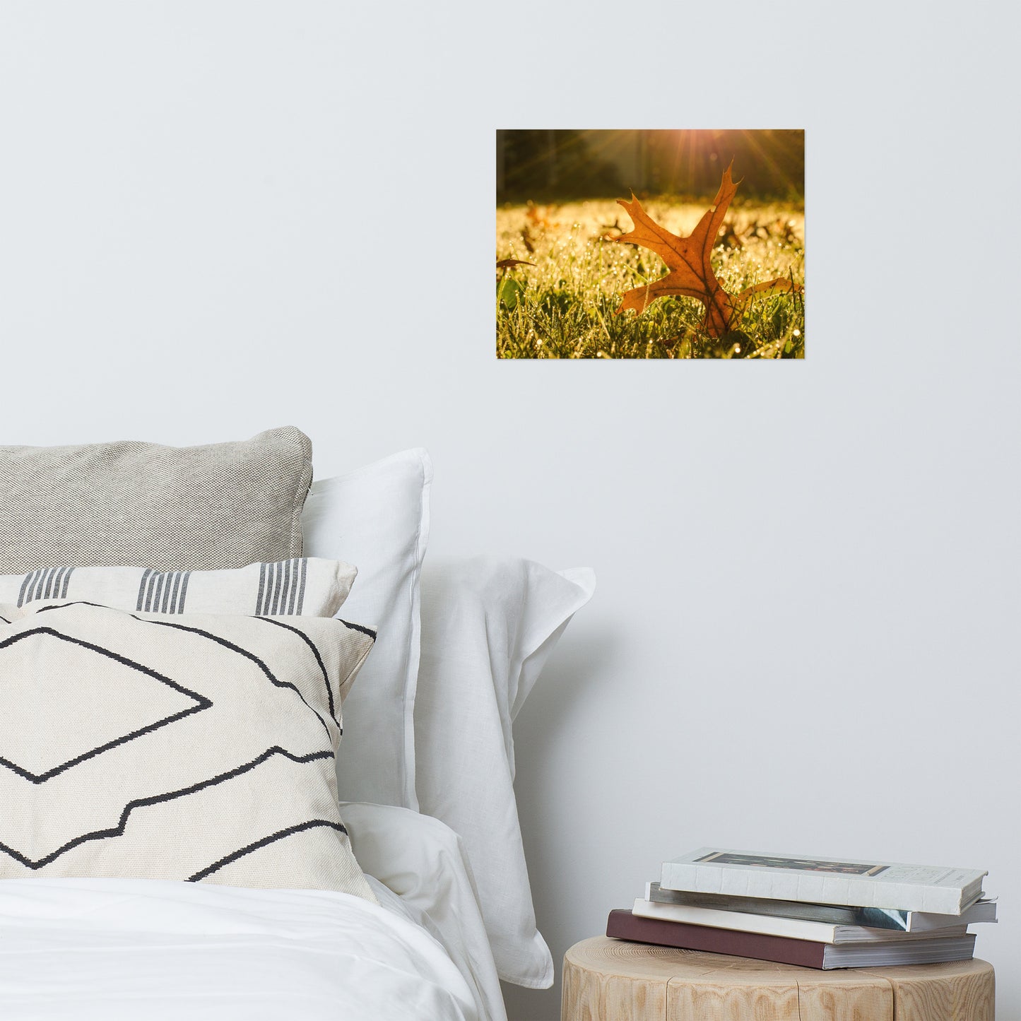 Fall Leaf in Morning Sun Farmhouse Style Botanical Nature Photo Loose Unframed Wall Art Prints