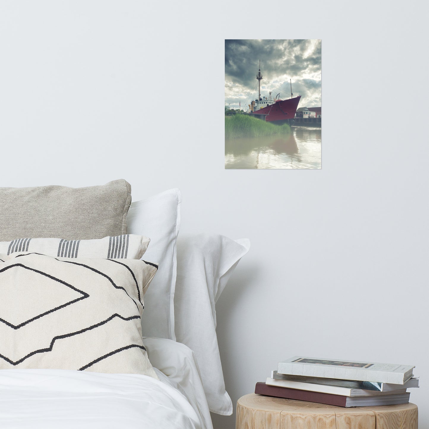 Foggy River Coastal Landscape Photo Loose Wall Art Print