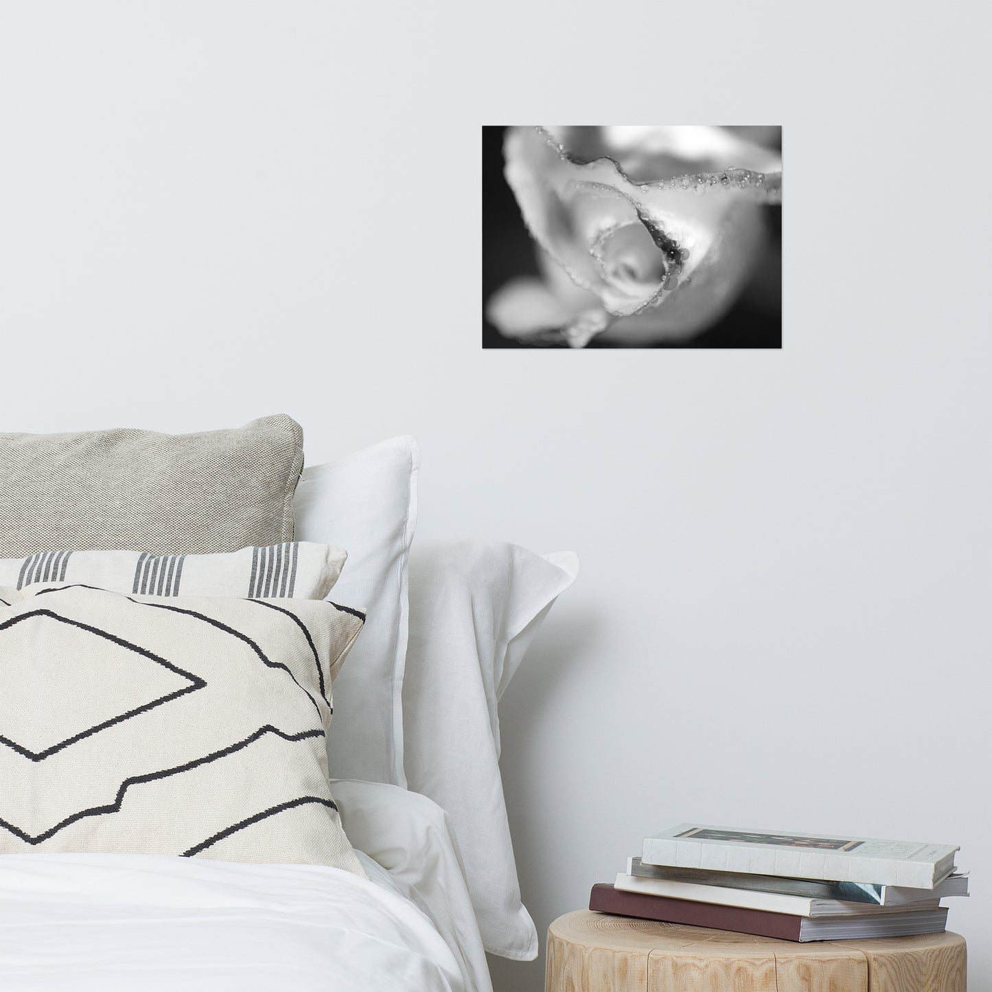 Infrared Rose Black and White Floral Nature Photo Loose Unframed Wall Art Prints