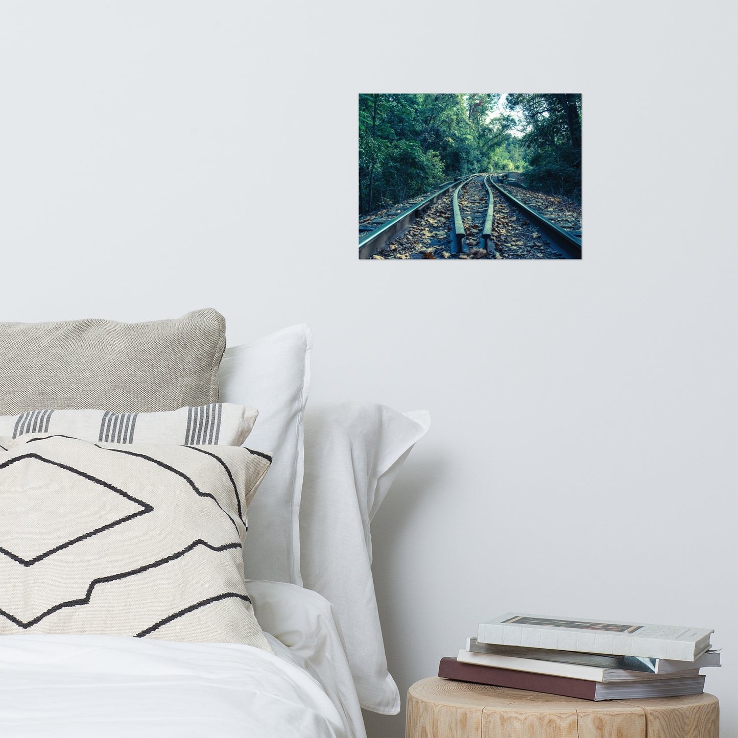 Lead Me Into The Light Colorized Rustic Industrial Farmhouse Style Landscape Photo Loose Wall Art Prints