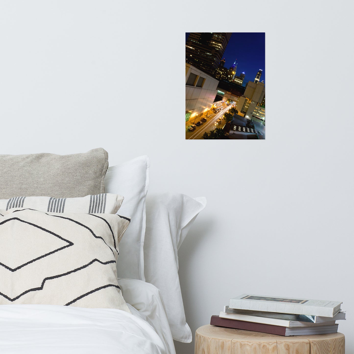 Light Trails In Philly Urban Landscape Loose Unframed Wall Art Prints