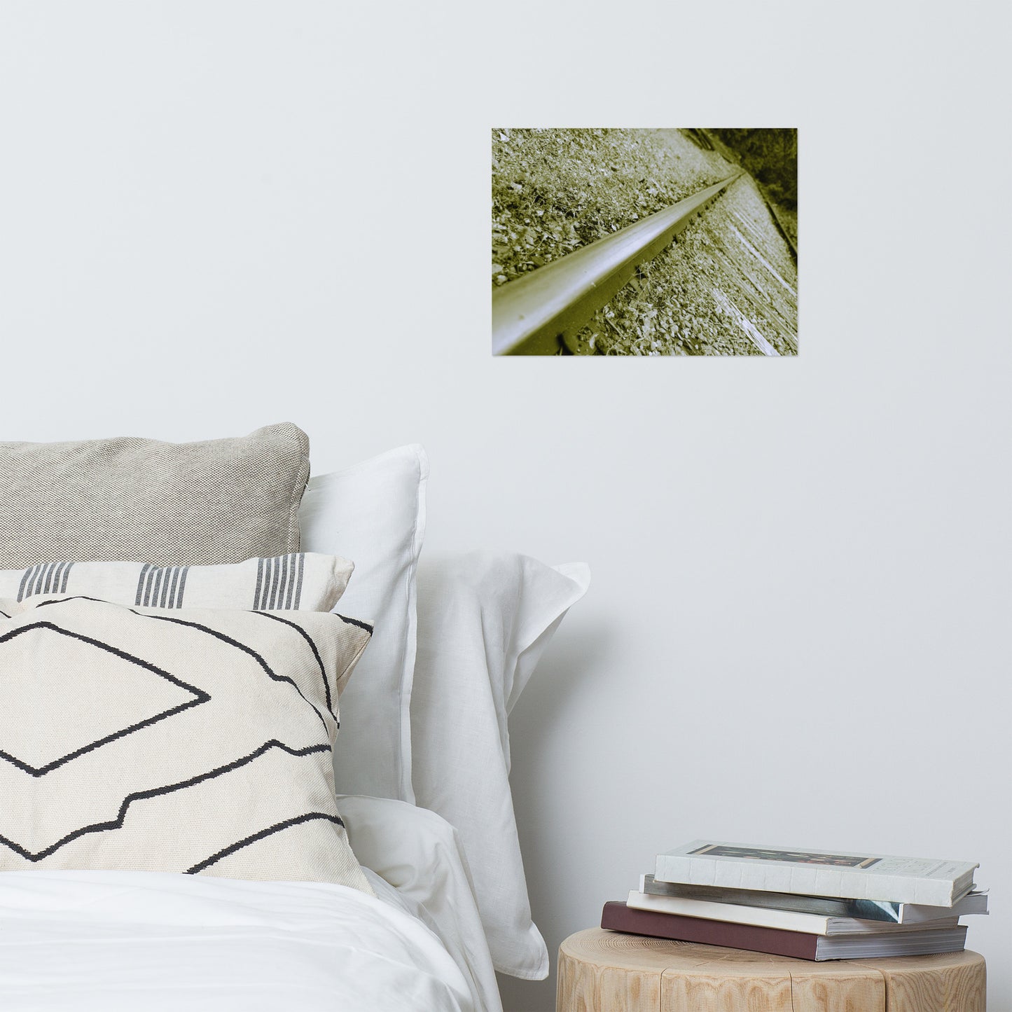 Lonely Rails Rustic Farmhouse Style Industrial Landscape Photo Loose Wall Art Prints