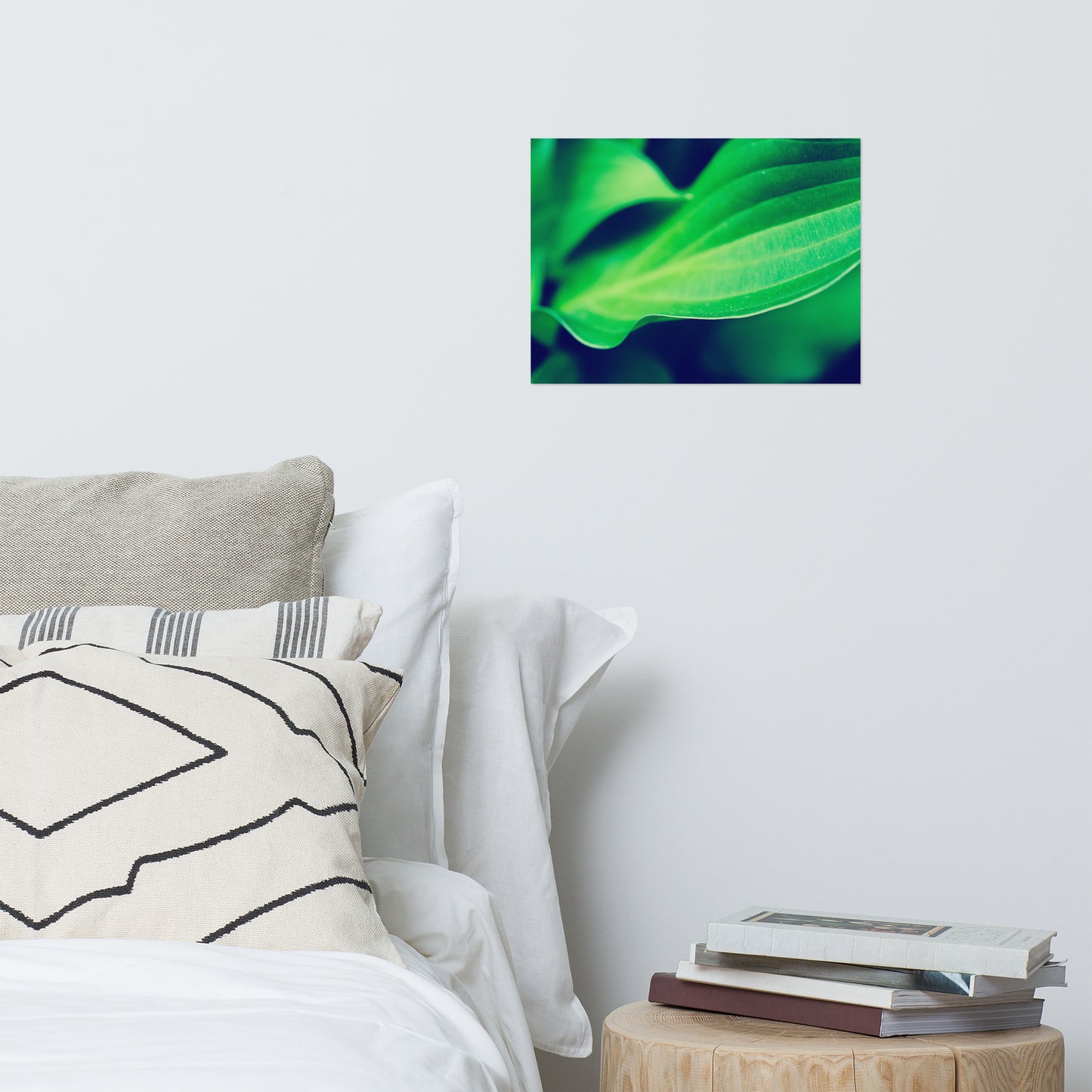 Mellow Hosta Leaves Modern Rustic Farmhouse Style Botanical Nature Photo Loose Unframed Wall Art Prints