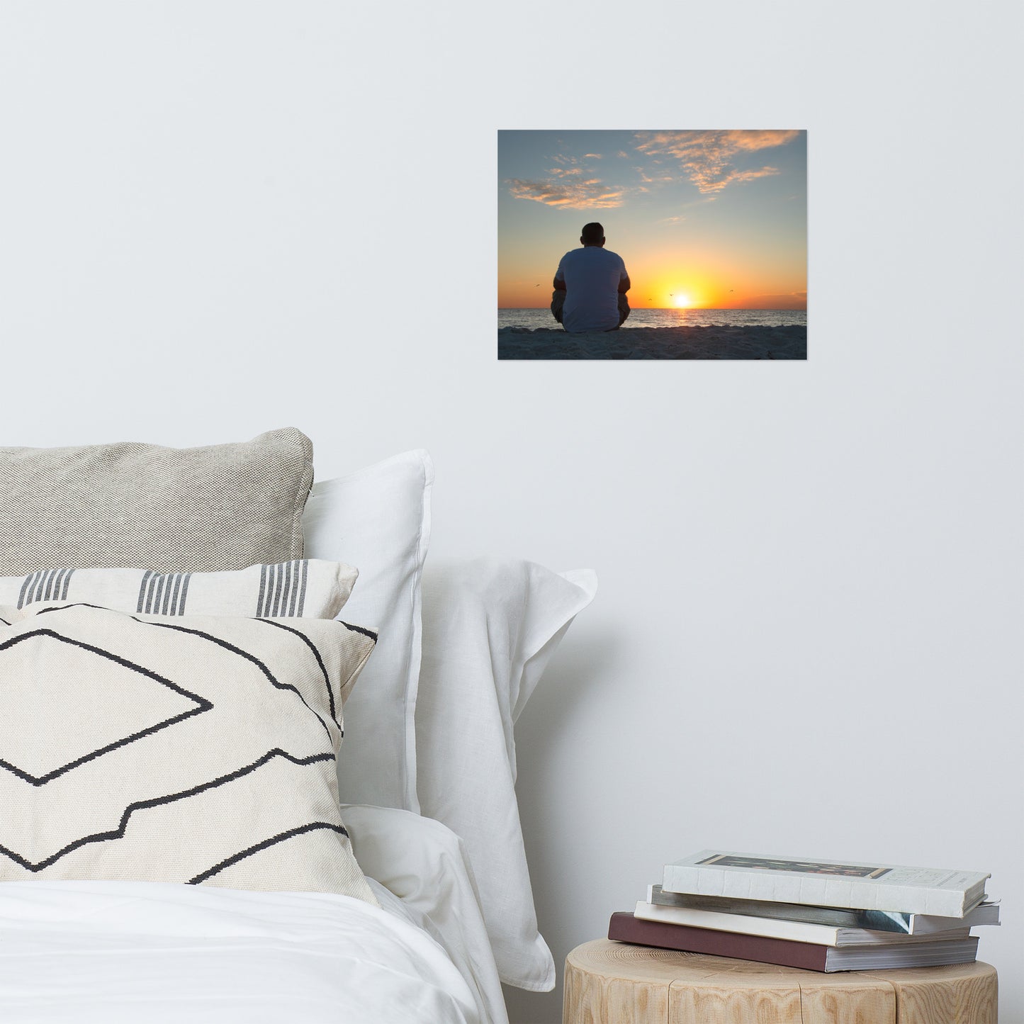 Reflections of The Day Coastal Sunset Landscape Photo Paper Poster
