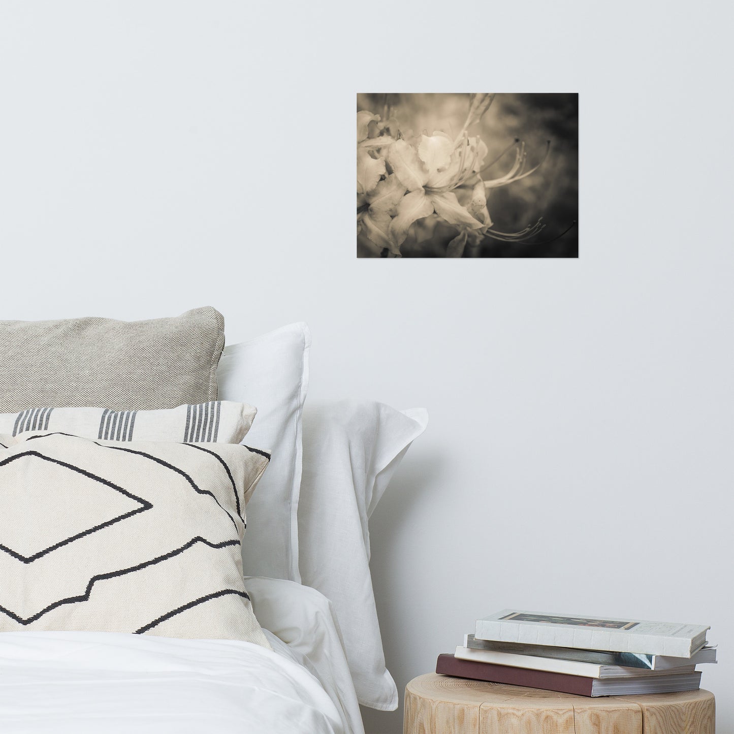 Sepia Aged Rhododendron Blooms Floral Nature Photo Loose Unframed Wall Art Prints