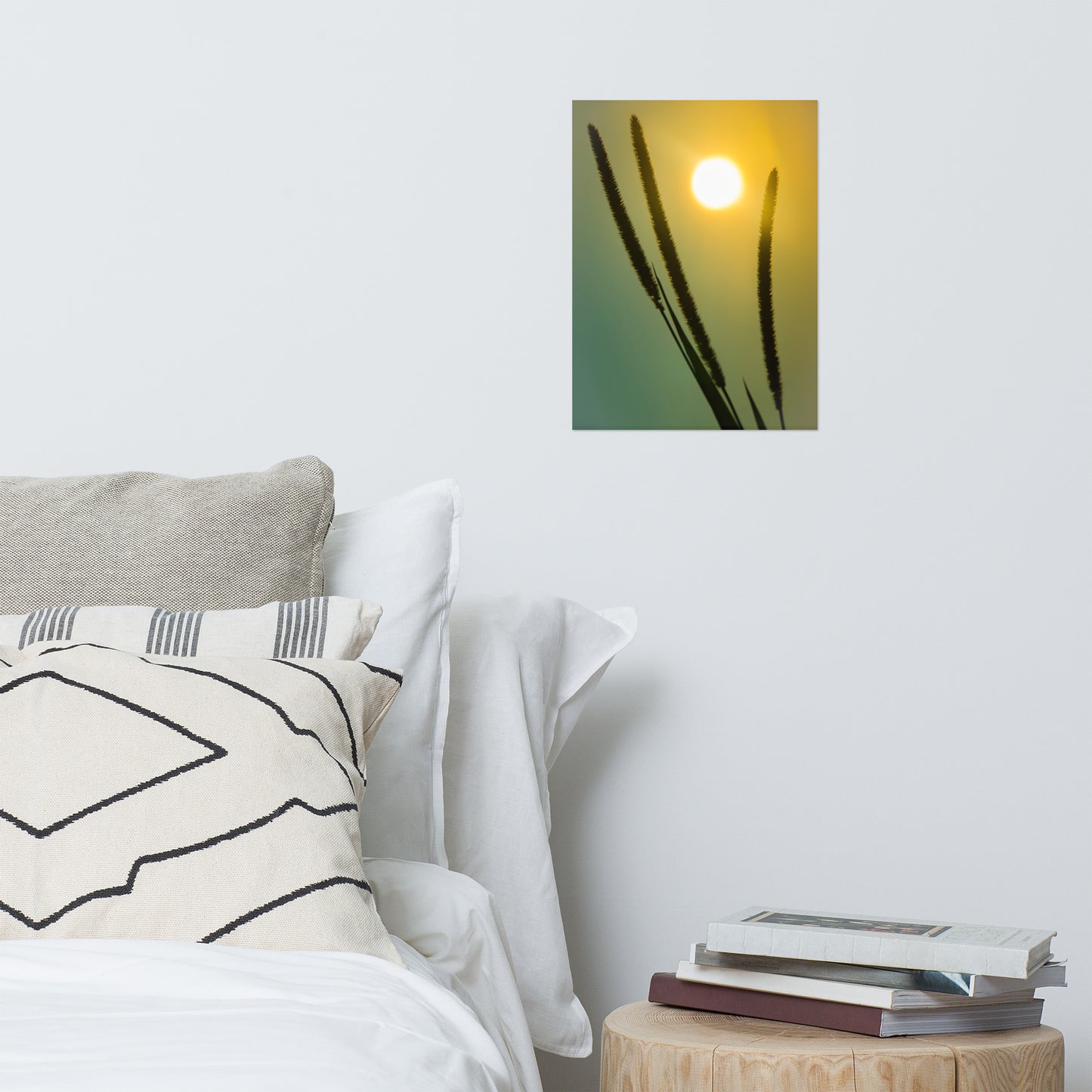 Silhouettes in Sunset Rustic Farmhouse Style Botanical Nature Photo Loose Unframed Wall Art Prints