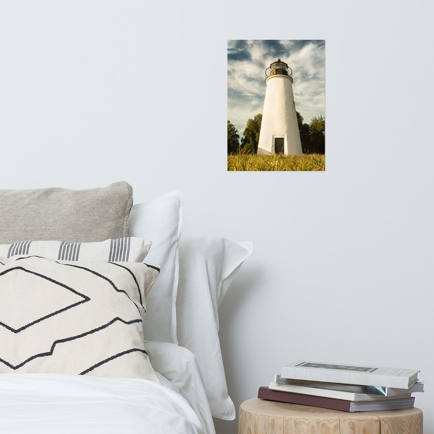 Turkey Point Lighthouse Standing Tall Coastal Architectural Landscape Photo Loose Wall Art Print