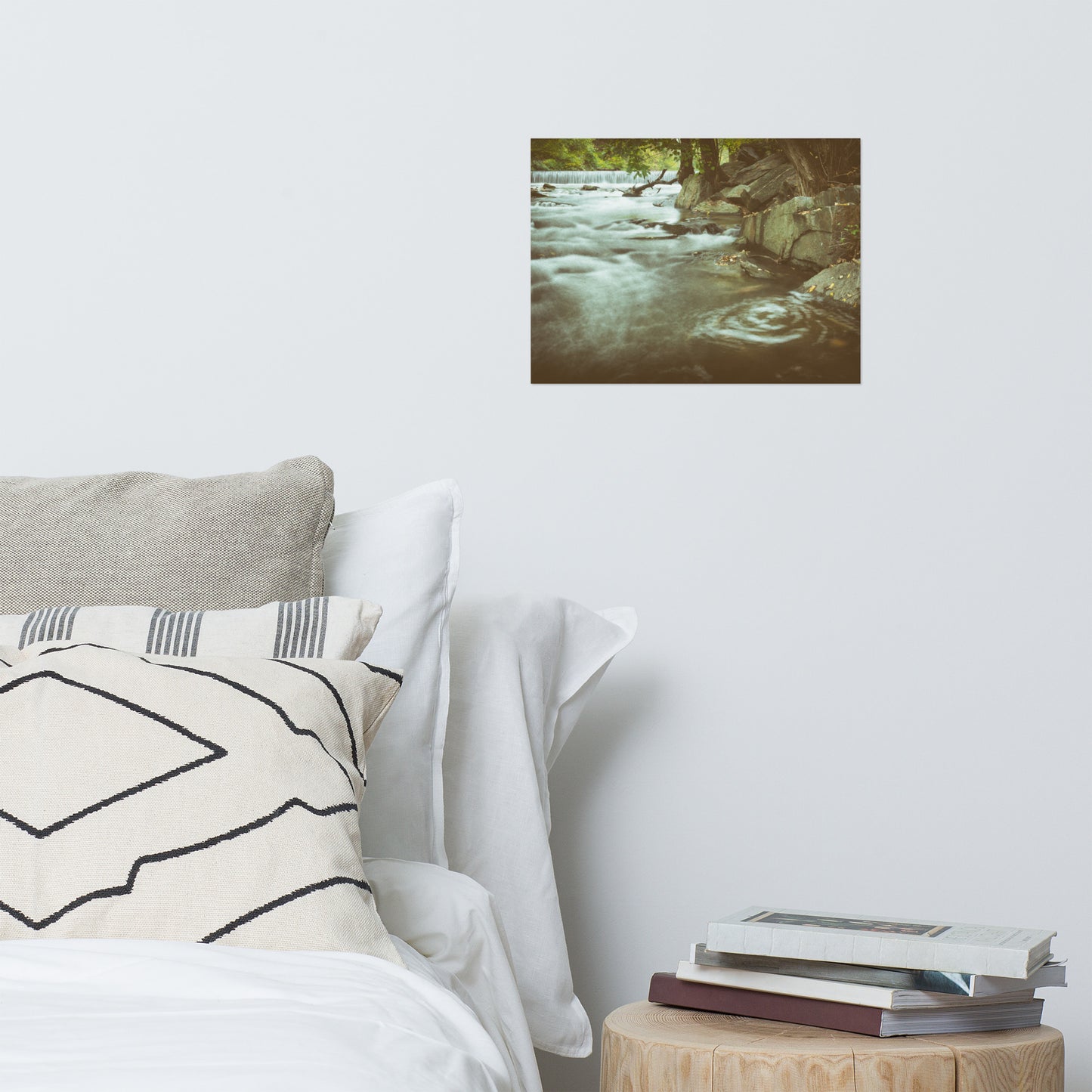 Water Swirl Rustic Farmhouse Style Landscape Photo Loose Wall Art Prints