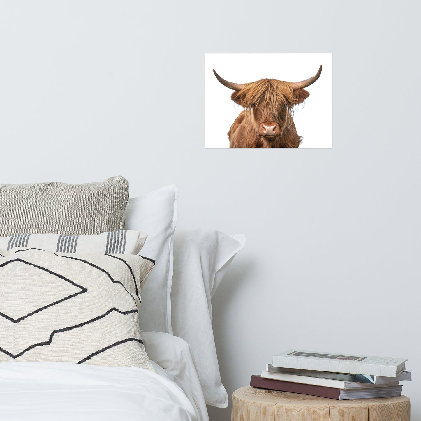 Golden Highland Cow Wildlife / Animal Photograph Loose Wall Art Prints