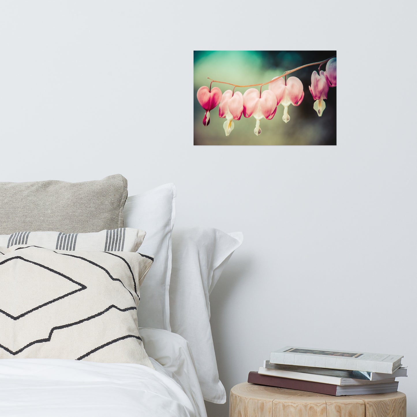Be Still My Bleeding Heart Colorized Floral Nature Photo Loose Unframed Wall Art Prints