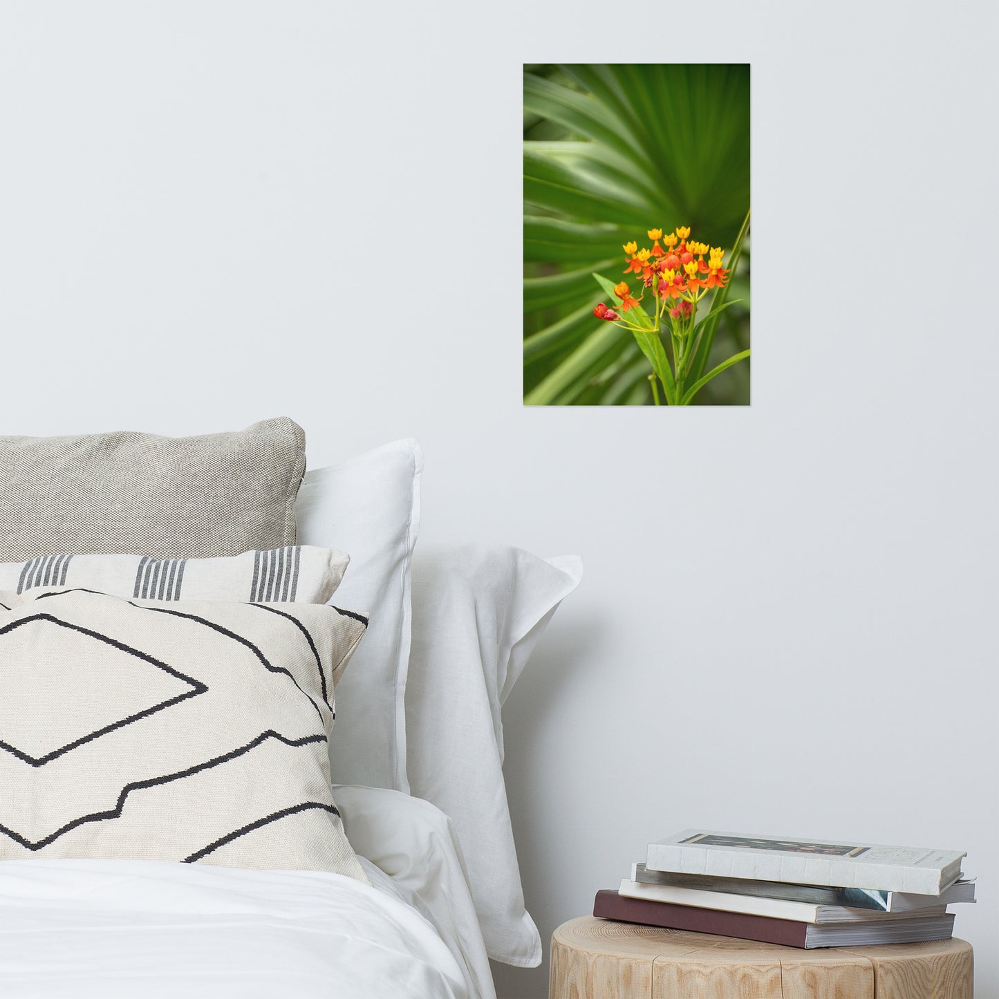 Bloodflowers and Palm Color Floral Nature Photo Loose Unframed Wall Art Prints