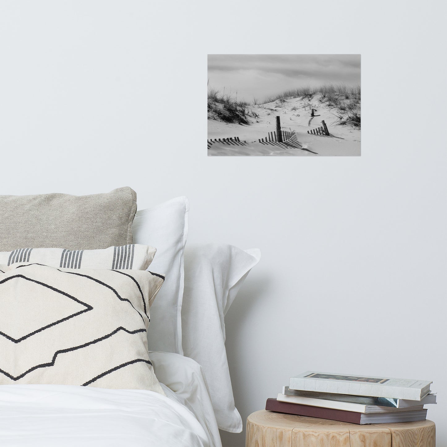Buried Fences Landscape Photo Loose Coastal Wall Art Prints
