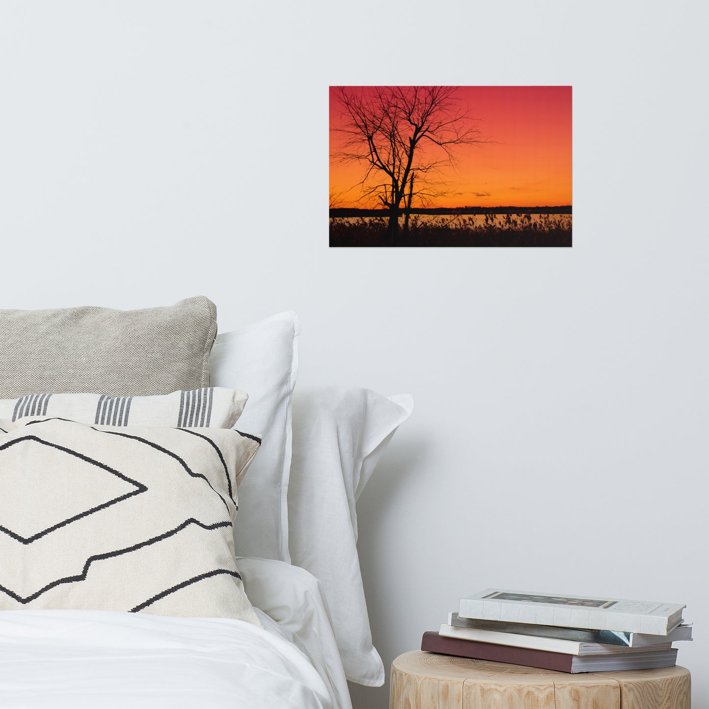 Burning Skies Rustic Farmhouse Style Landscape Photo Loose Wall Art Prints