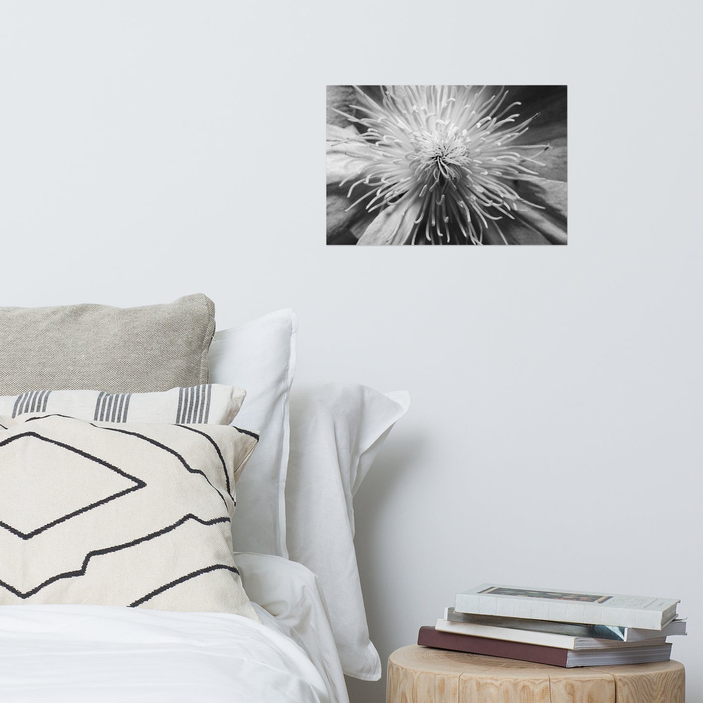 Center of Clematis Floral Nature Photo Loose Unframed Wall Art Prints