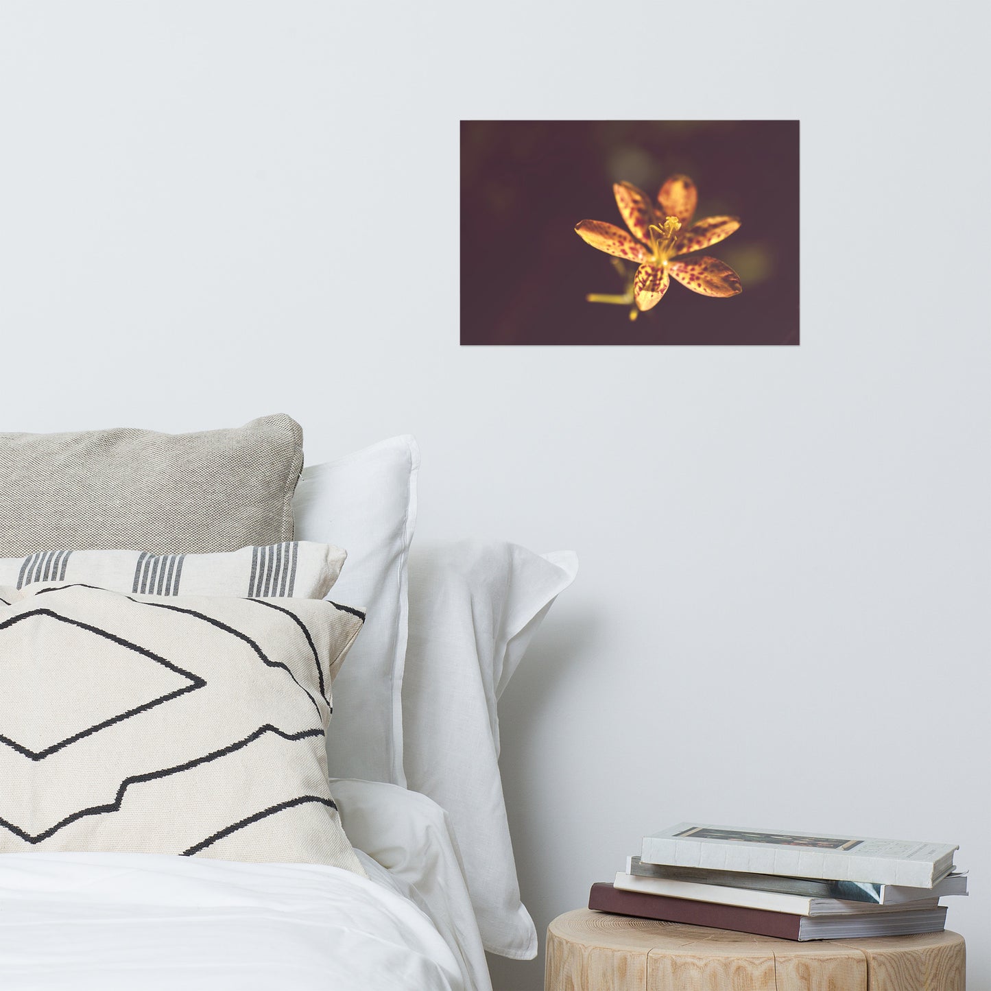 Dramatic Orange Leopard Lily Flower Nature Photo Loose Unframed Wall Art Prints