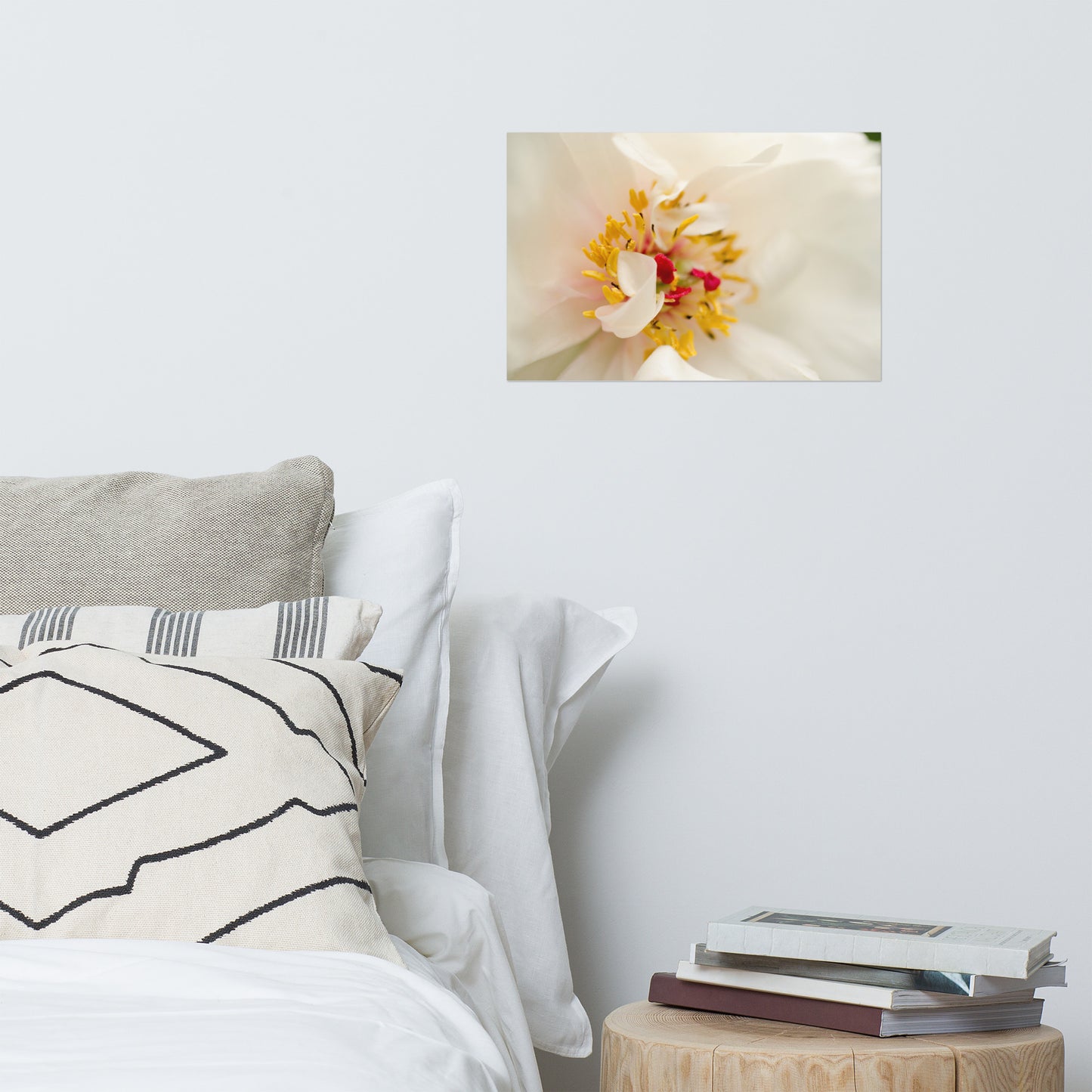 Eye of Peony Floral Nature Photo Loose Unframed Wall Art Prints
