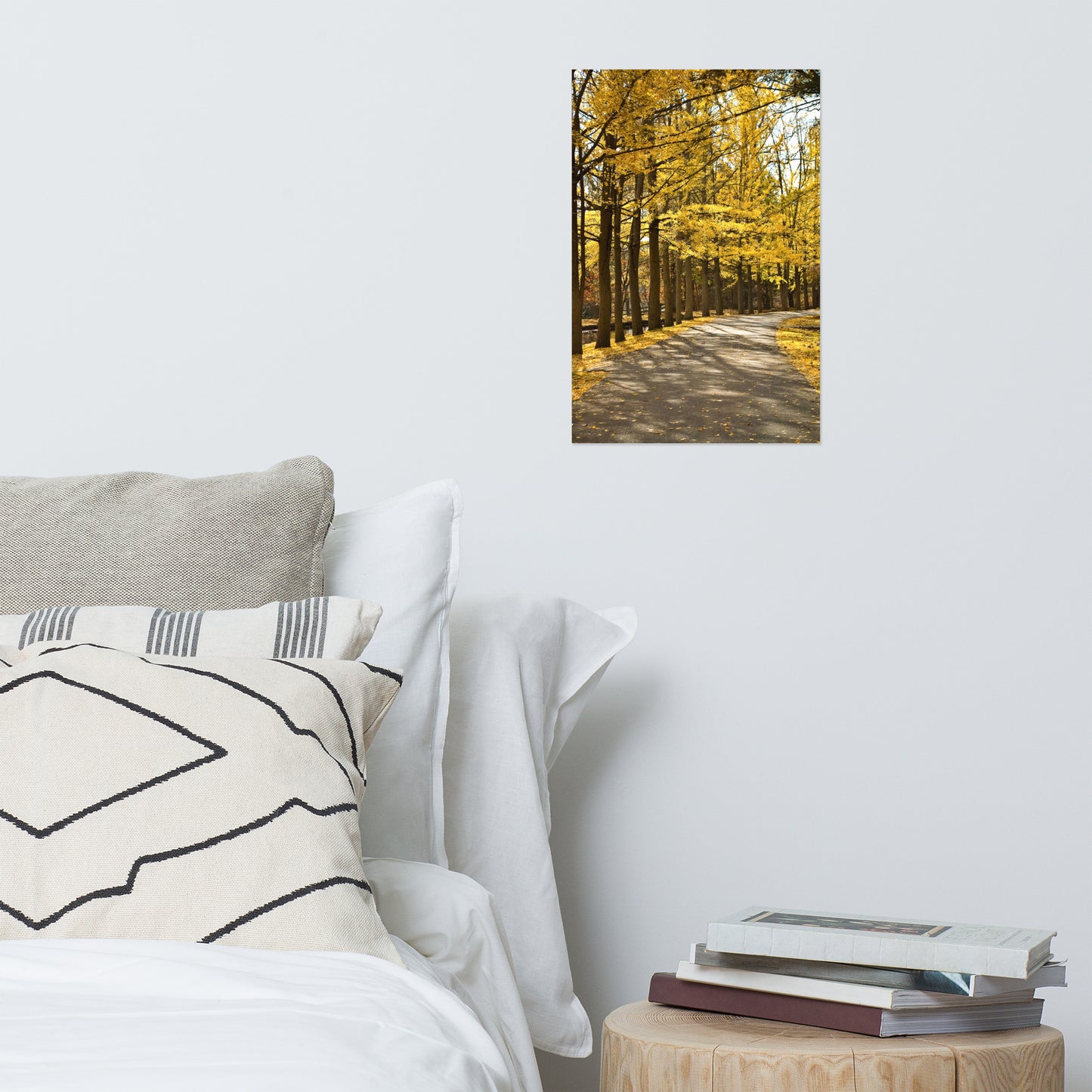 Fall Path Farmhouse Style Landscape Photo Loose Wall Art Print