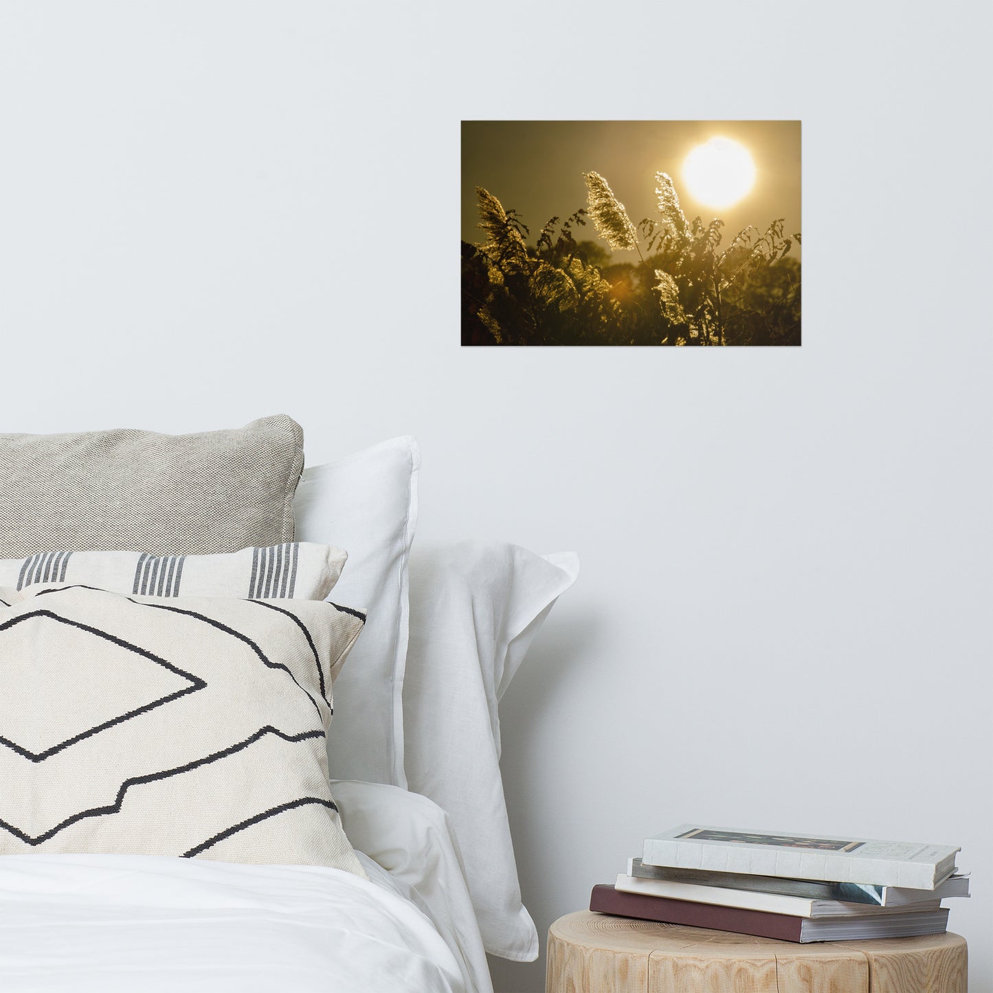 Golden Marsh Sea Grass Coastal Farmhouse Style Botanical Nature Photo Loose Unframed Wall Art Prints
