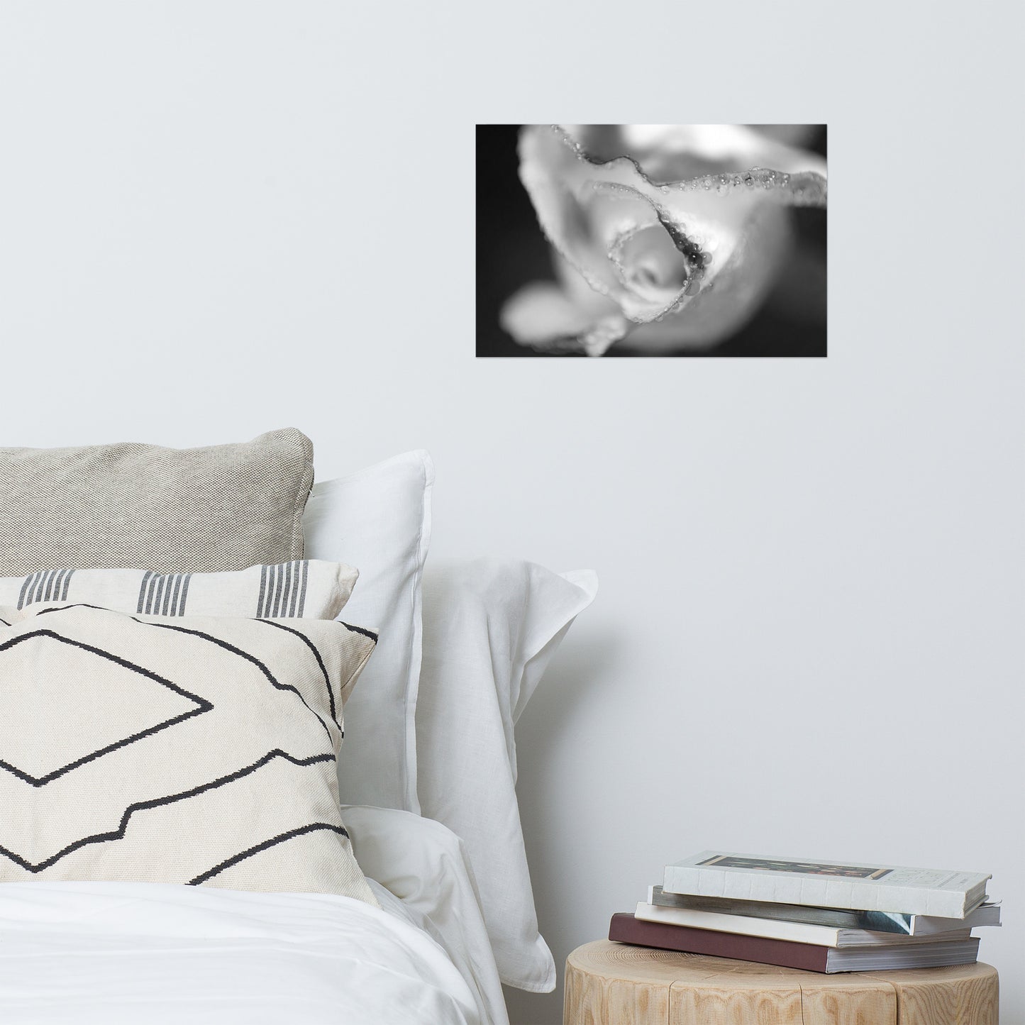 Infrared Rose Black and White Floral Nature Photo Loose Unframed Wall Art Prints