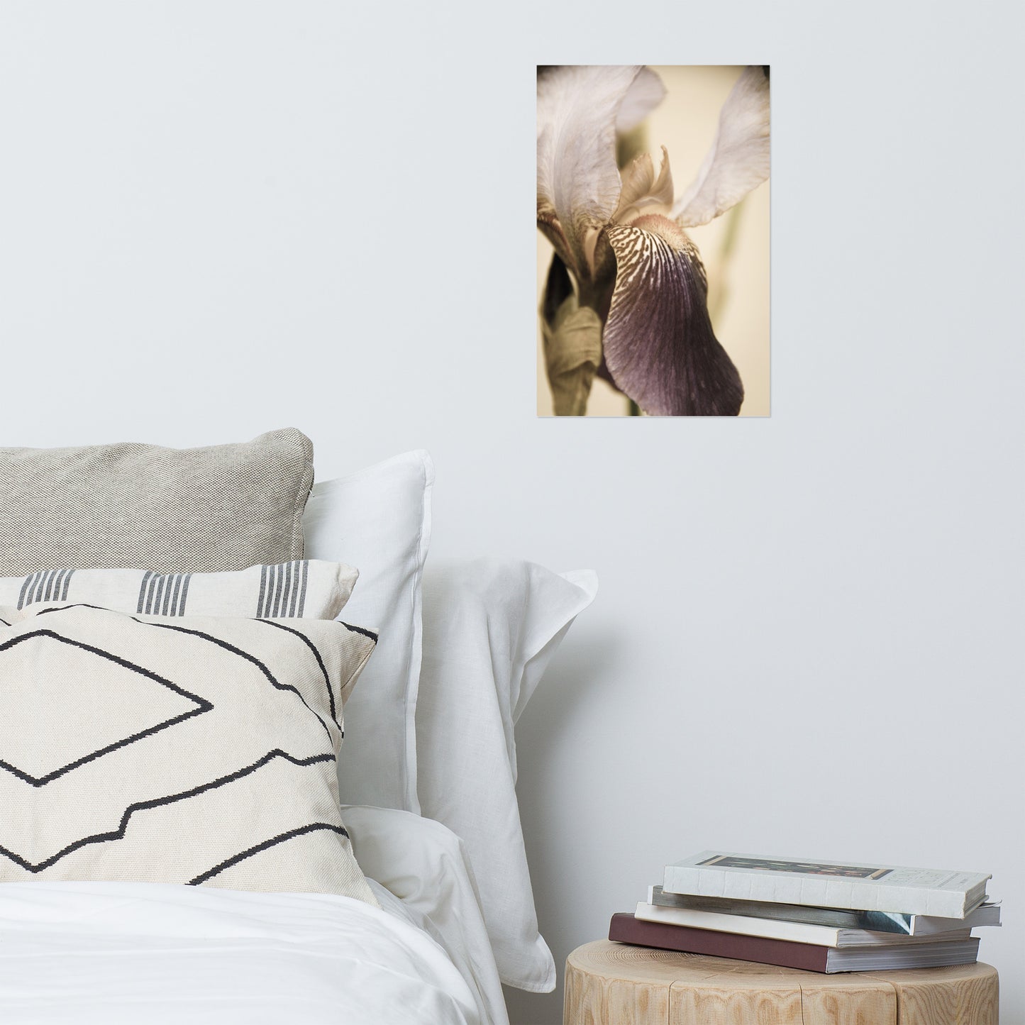 Japanese Iris Delight Aged Floral Nature Photo Loose Unframed Wall Art Prints