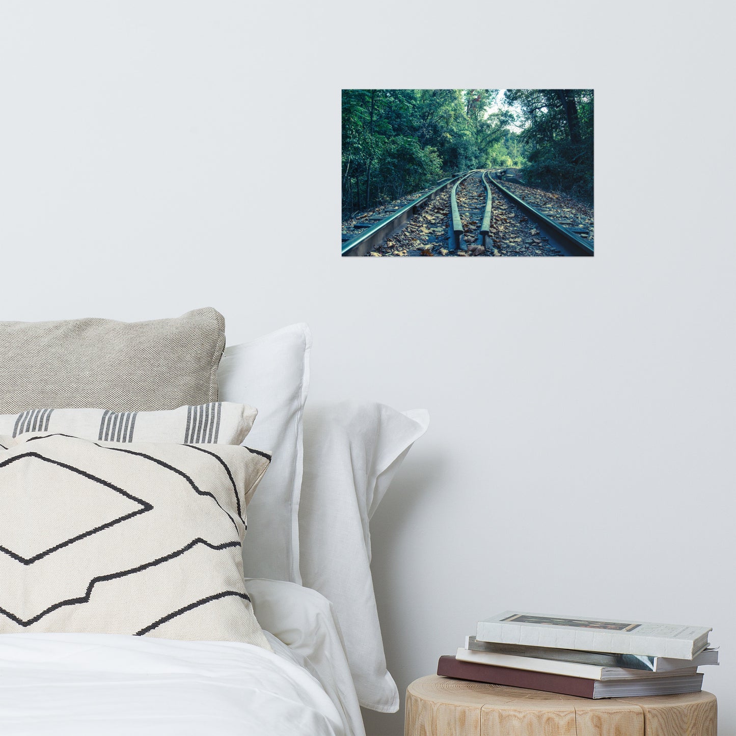 Lead Me Into The Light Colorized Rustic Industrial Farmhouse Style Landscape Photo Loose Wall Art Prints