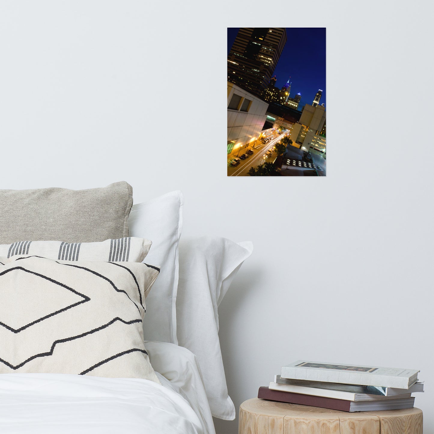 Light Trails In Philly Urban Landscape Loose Unframed Wall Art Prints