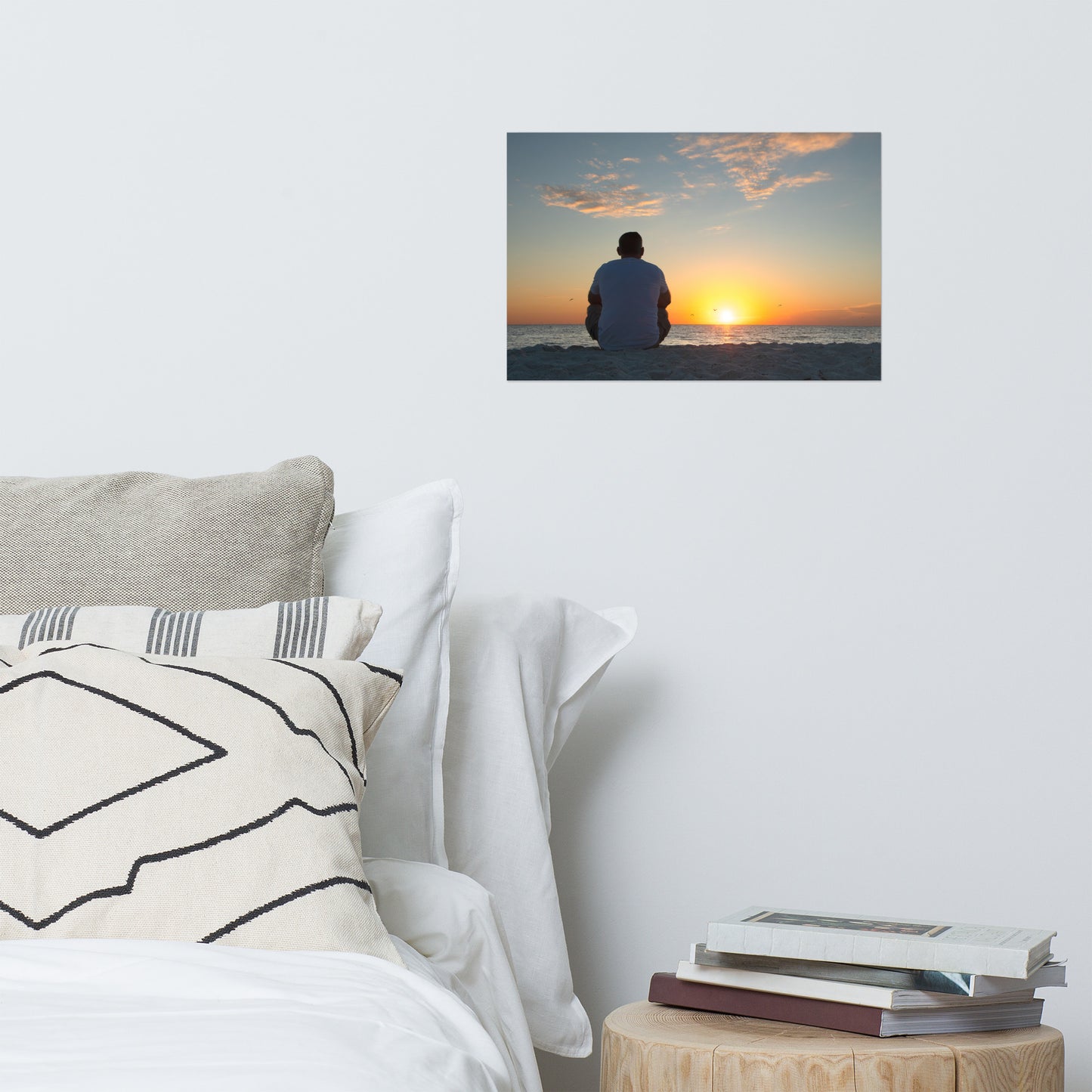 Reflections of The Day Coastal Sunset Landscape Photo Paper Poster