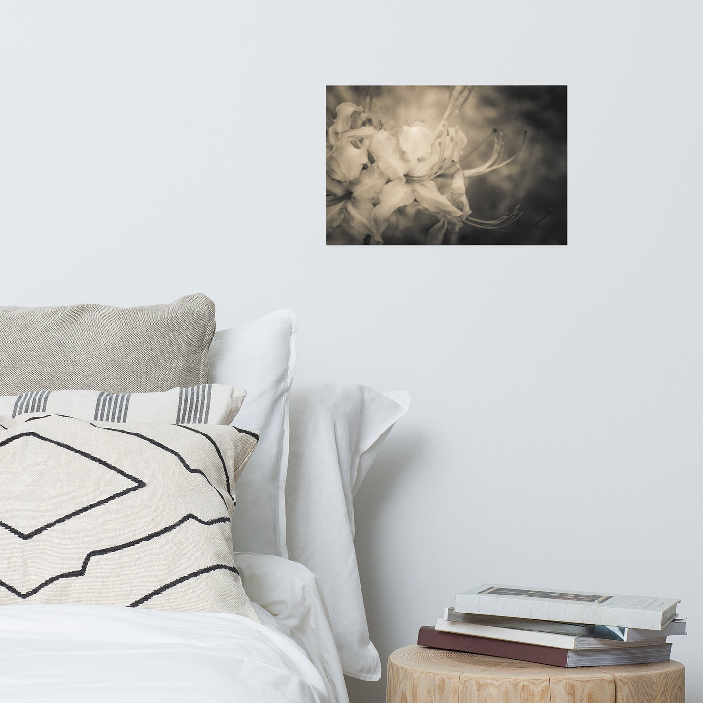 Sepia Aged Rhododendron Blooms Floral Nature Photo Loose Unframed Wall Art Prints