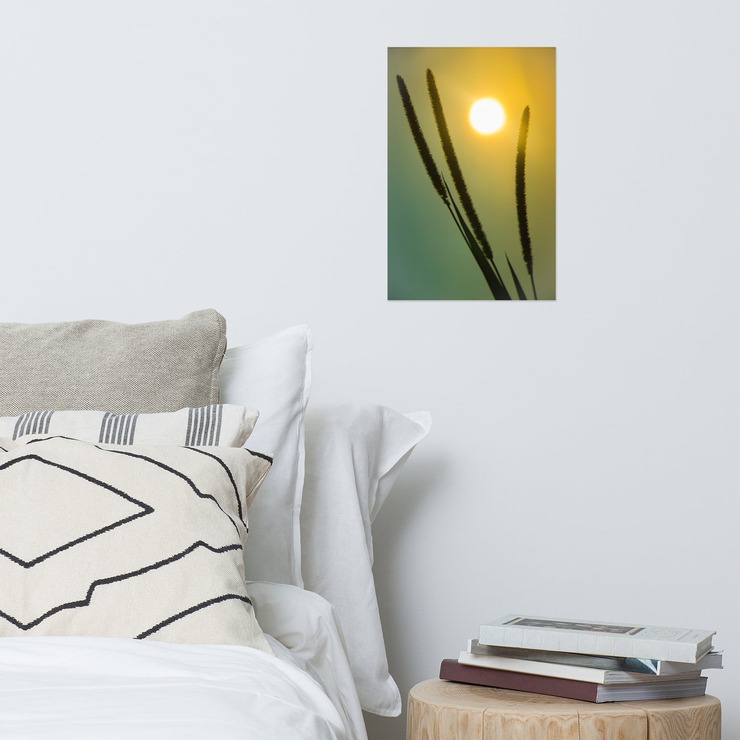 Silhouettes in Sunset Rustic Farmhouse Style Botanical Nature Photo Loose Unframed Wall Art Prints