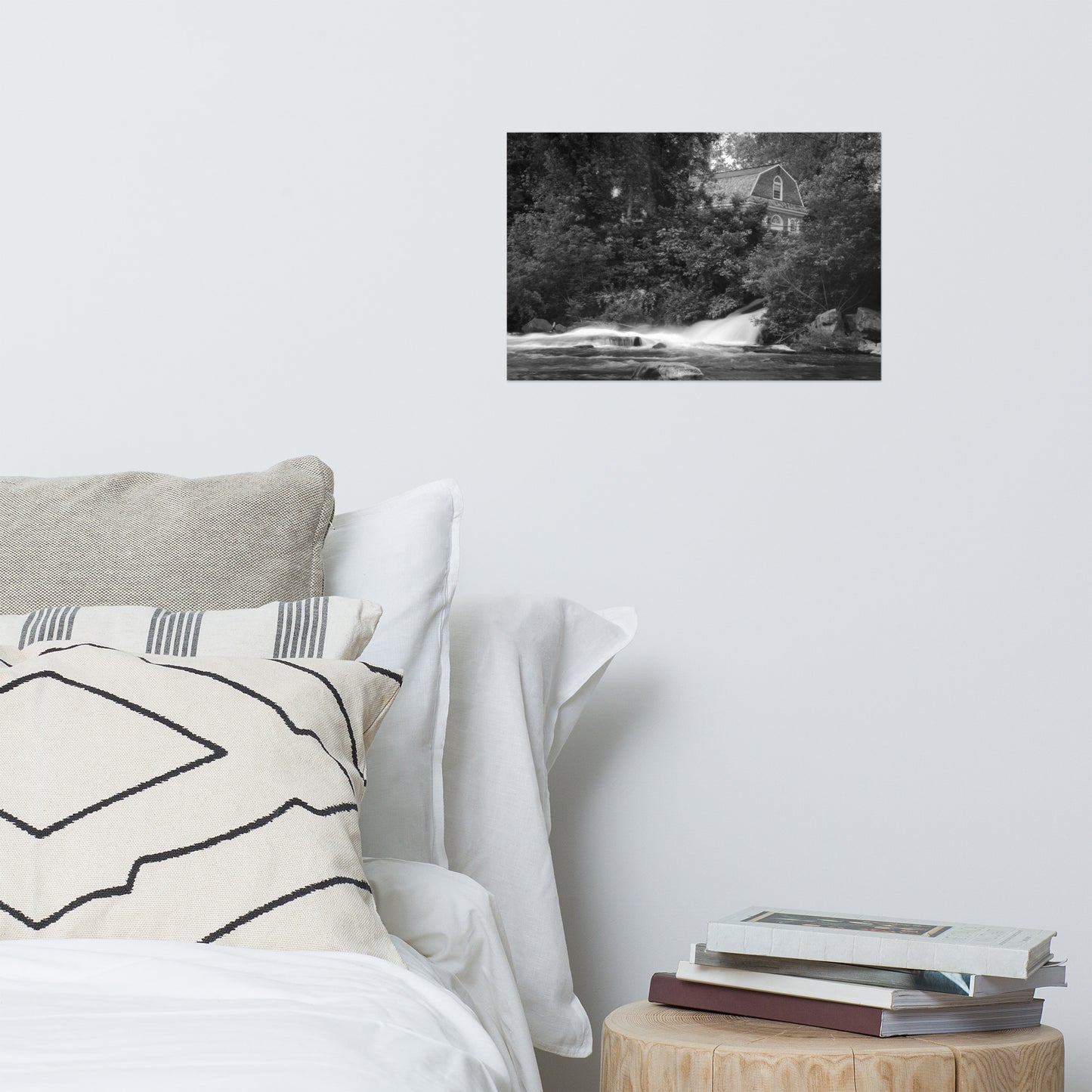 The Brandywine River and First Presbyterian Church Rustic Farmhouse Style Landscape Photograph Loose Wall Art Prints