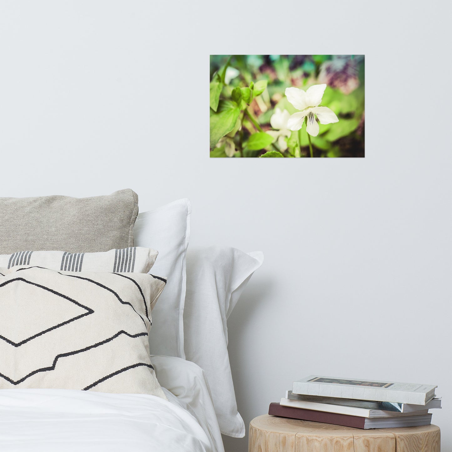 Tranquil China Violet Floral Nature Photo Loose Unframed Wall Art Prints