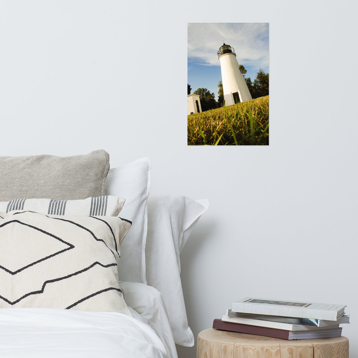 Turkey Point Lighthouse Architectural Coastal Landscape Photo Loose Wall Art Print