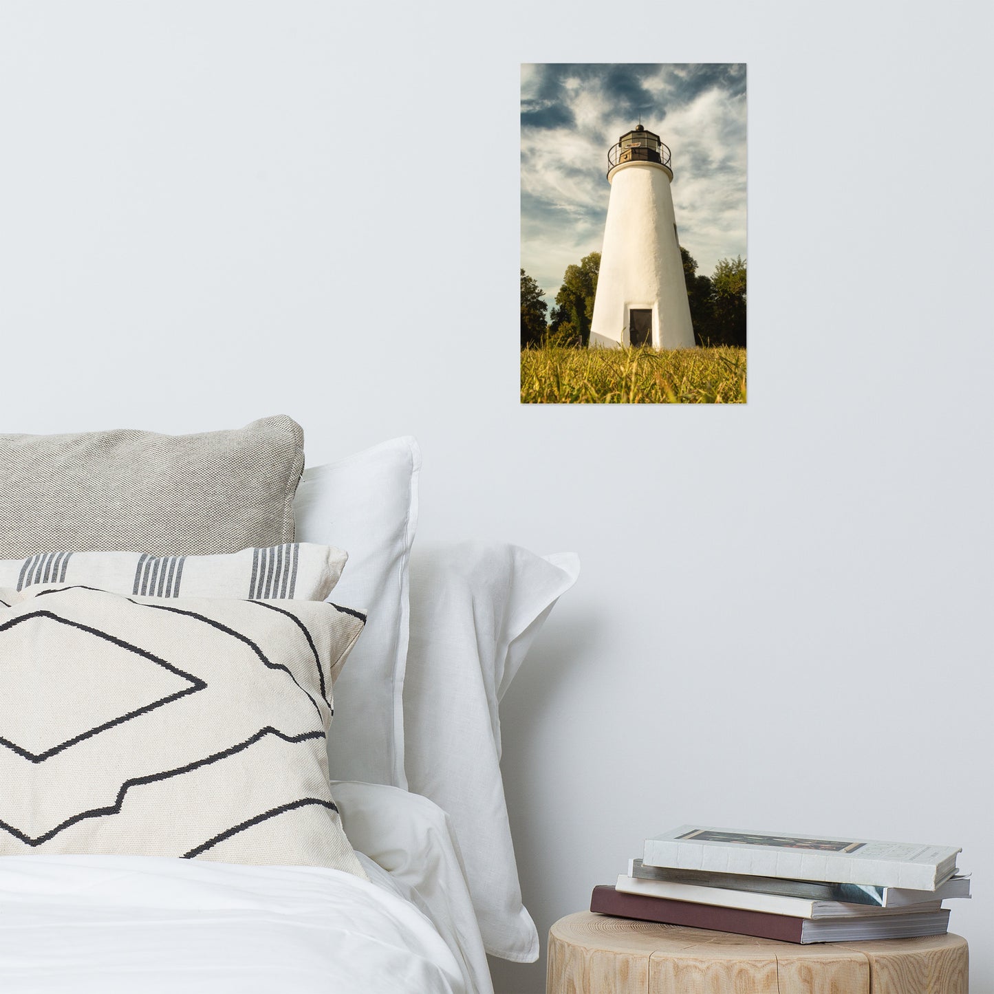 Turkey Point Lighthouse Standing Tall Coastal Architectural Landscape Photo Loose Wall Art Print