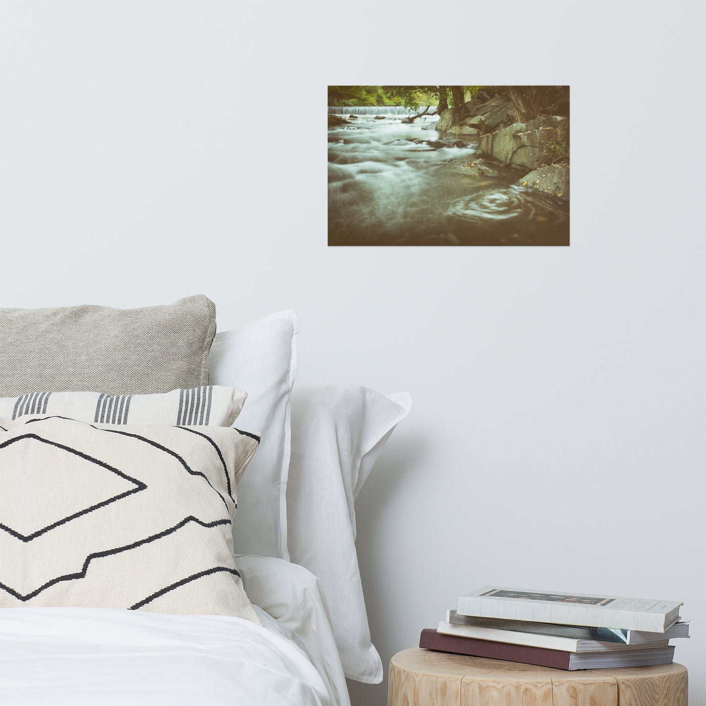 Water Swirl Rustic Farmhouse Style Landscape Photo Loose Wall Art Prints
