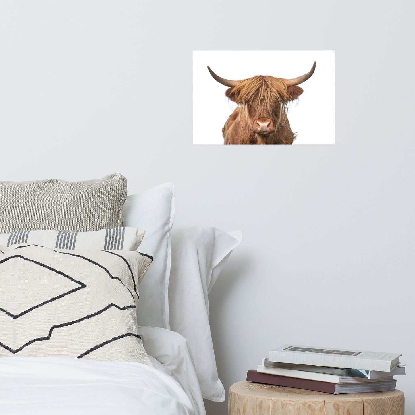 Golden Highland Cow Wildlife / Animal Photograph Loose Wall Art Prints