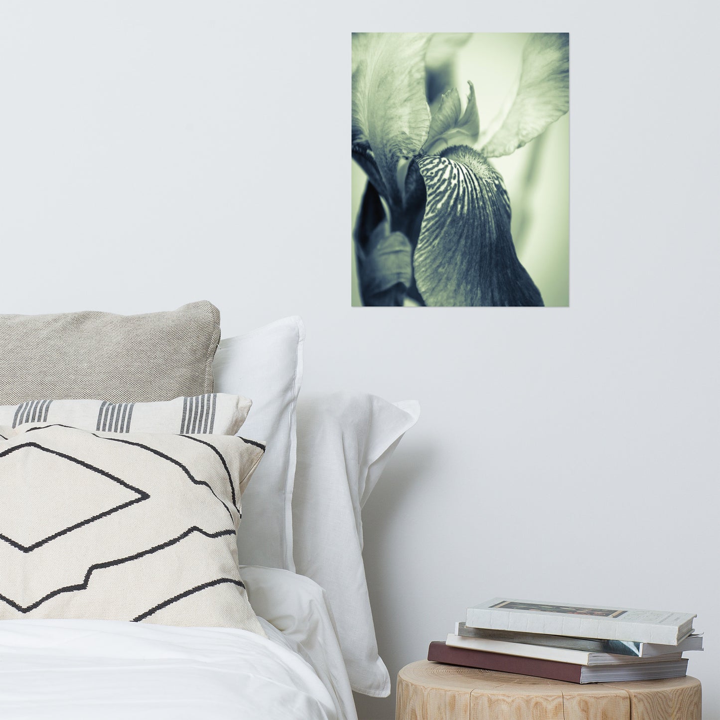 Wall Art For Spare Bedroom: Abstract Japanese Iris Delight - Botanical / Floral / Flora / Flowers / Nature Photograph Loose / Unframed / Frameless / Frameable Wall Art Print - Artwork