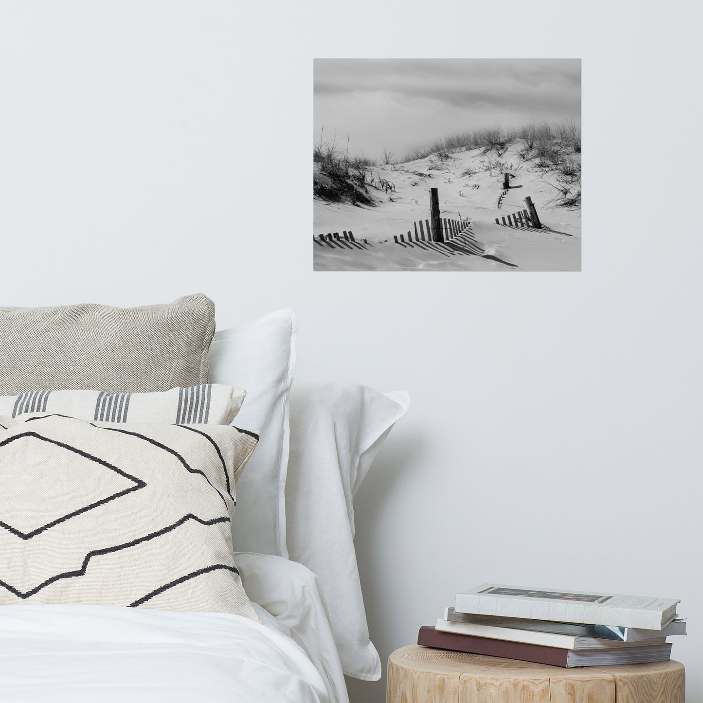 Buried Fences Landscape Photo Loose Coastal Wall Art Prints