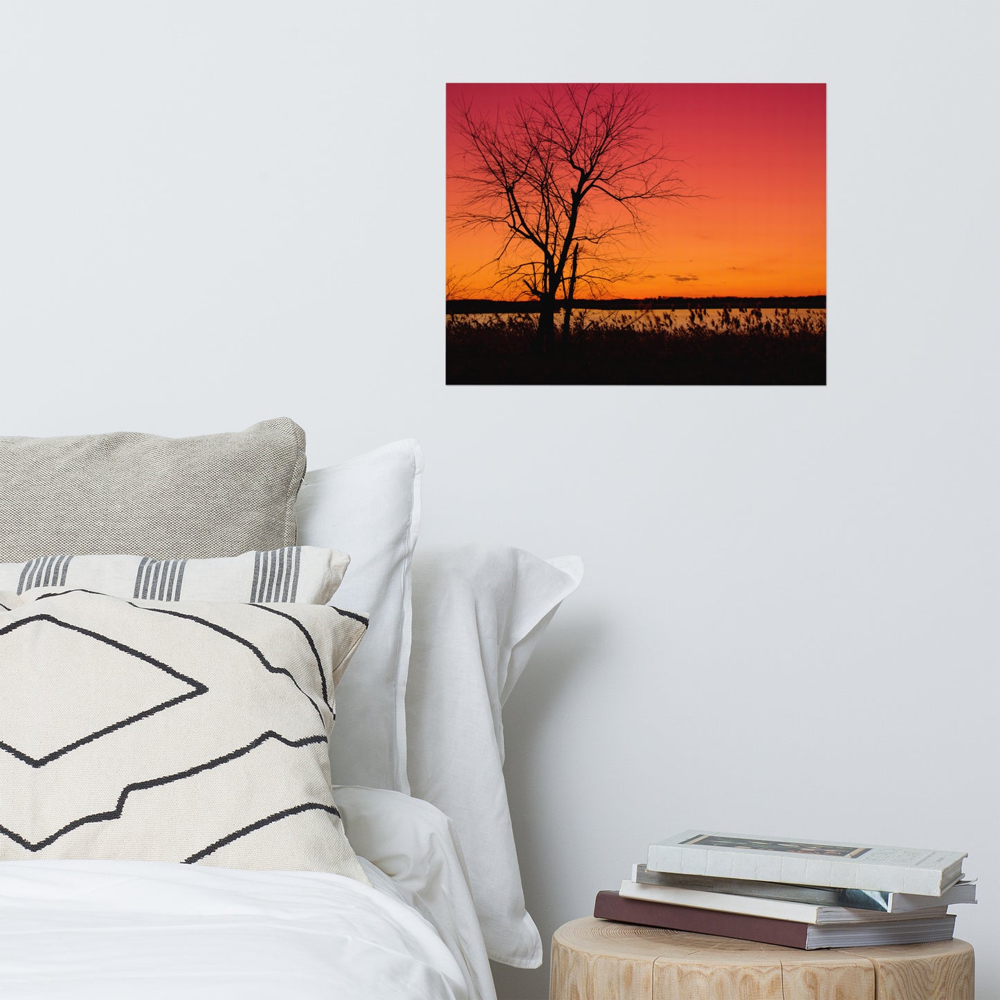 Burning Skies Rustic Farmhouse Style Landscape Photo Loose Wall Art Prints