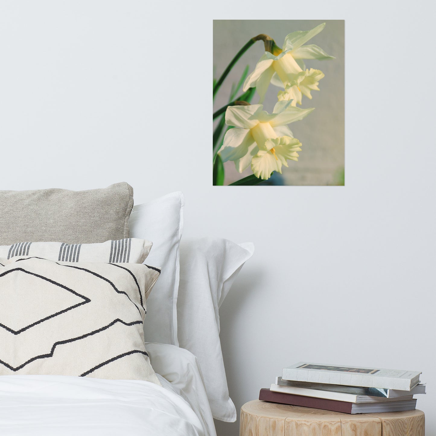 Colorized Daffodils Floral Nature Photo Loose Unframed Wall Art Prints