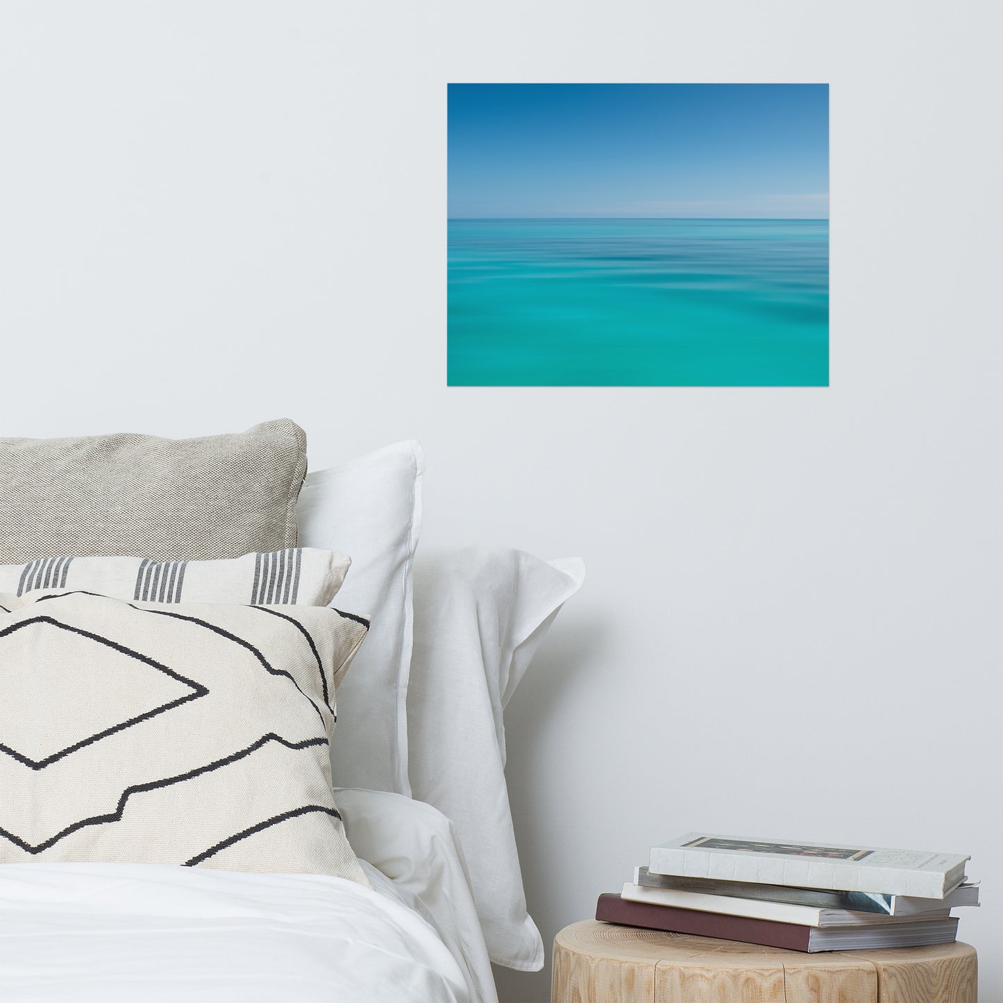 Colors of The Tropical Sea Abstract Coastal Landscape Photo Paper Poster