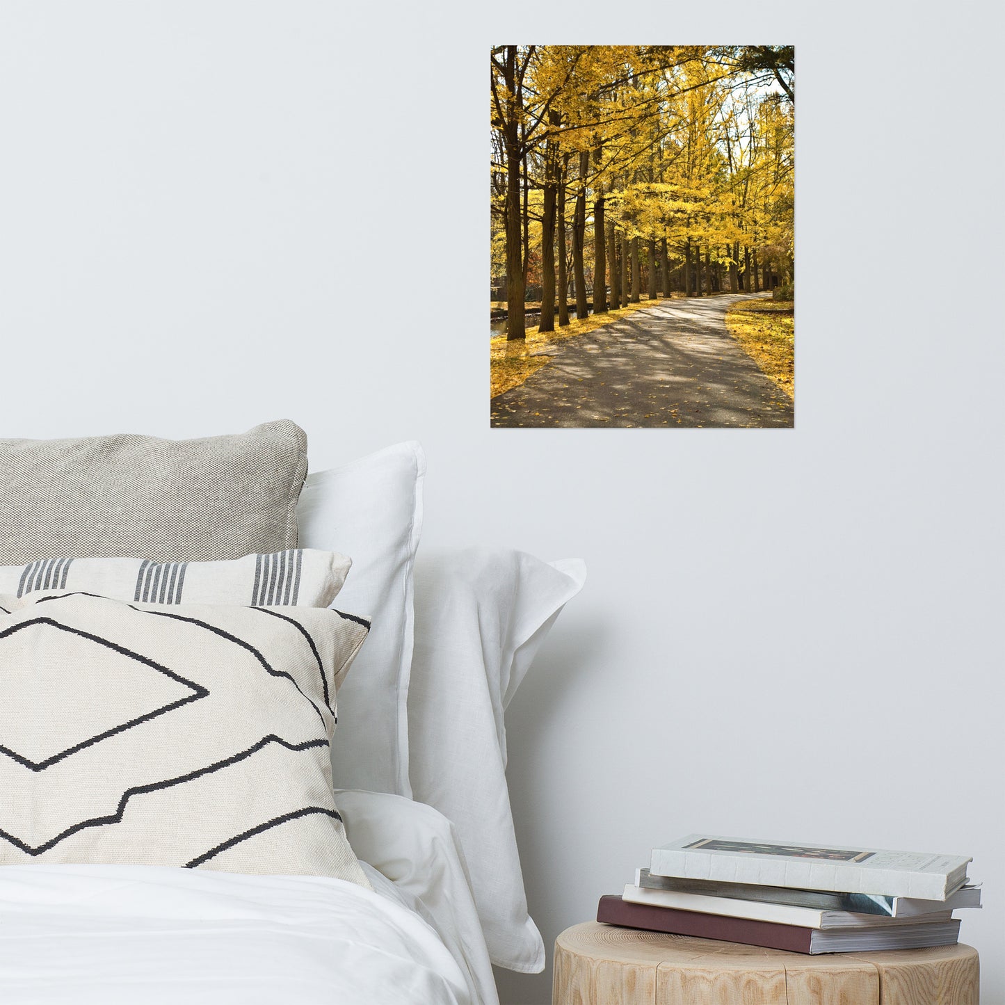 Fall Path Farmhouse Style Landscape Photo Loose Wall Art Print