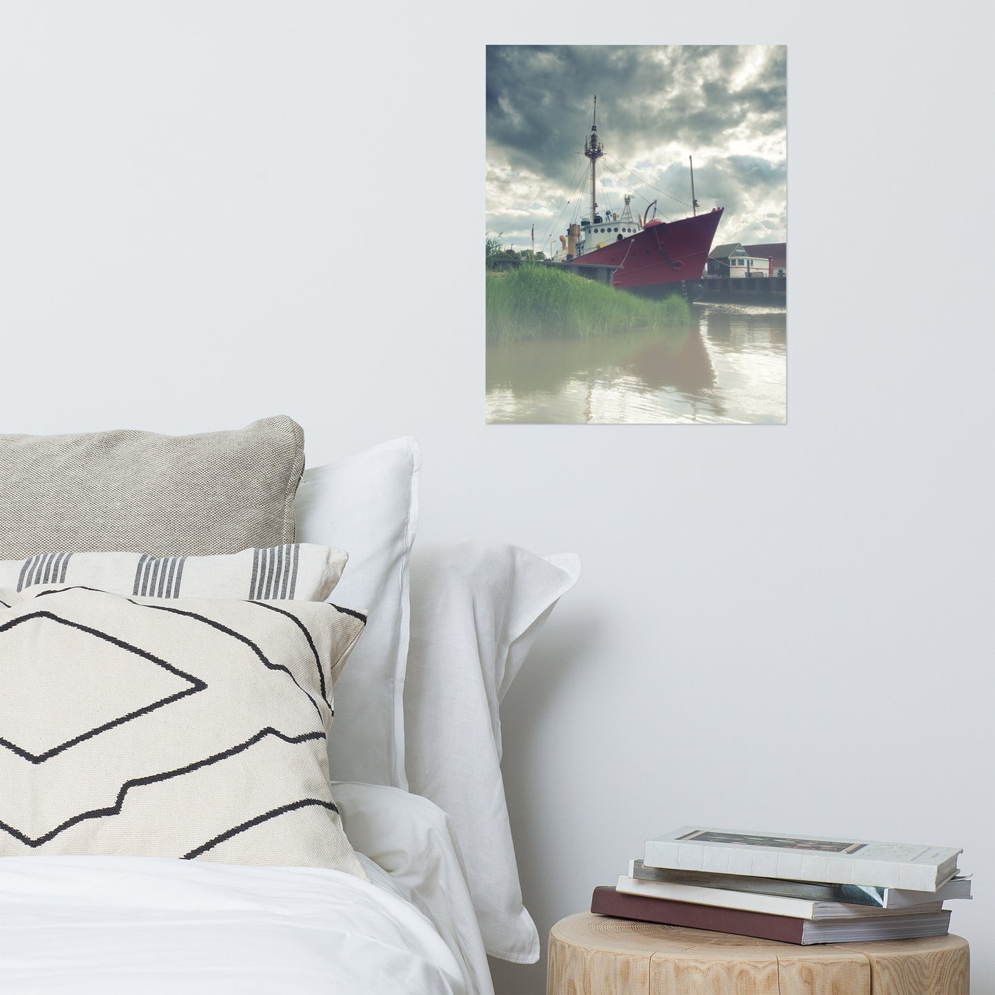 Foggy River Coastal Landscape Photo Loose Wall Art Print