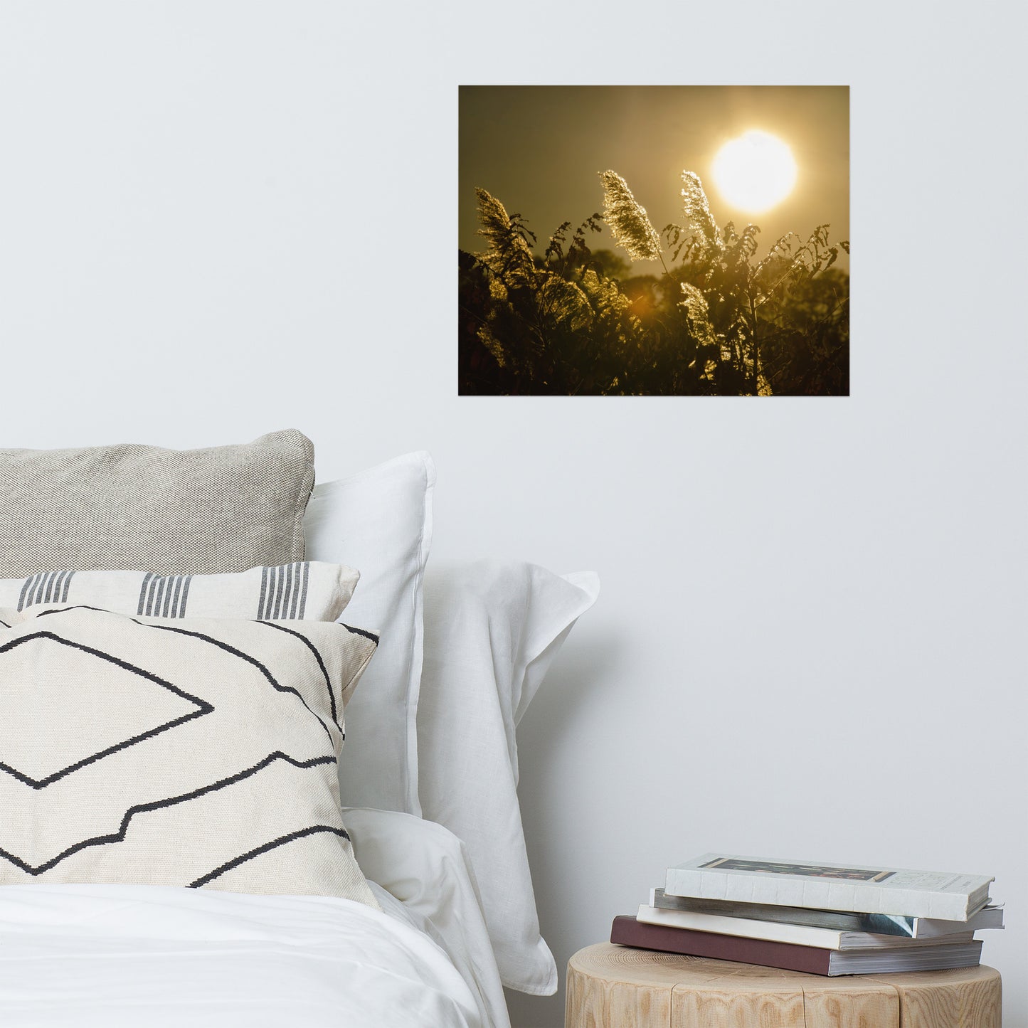 Golden Marsh Sea Grass Coastal Farmhouse Style Botanical Nature Photo Loose Unframed Wall Art Prints