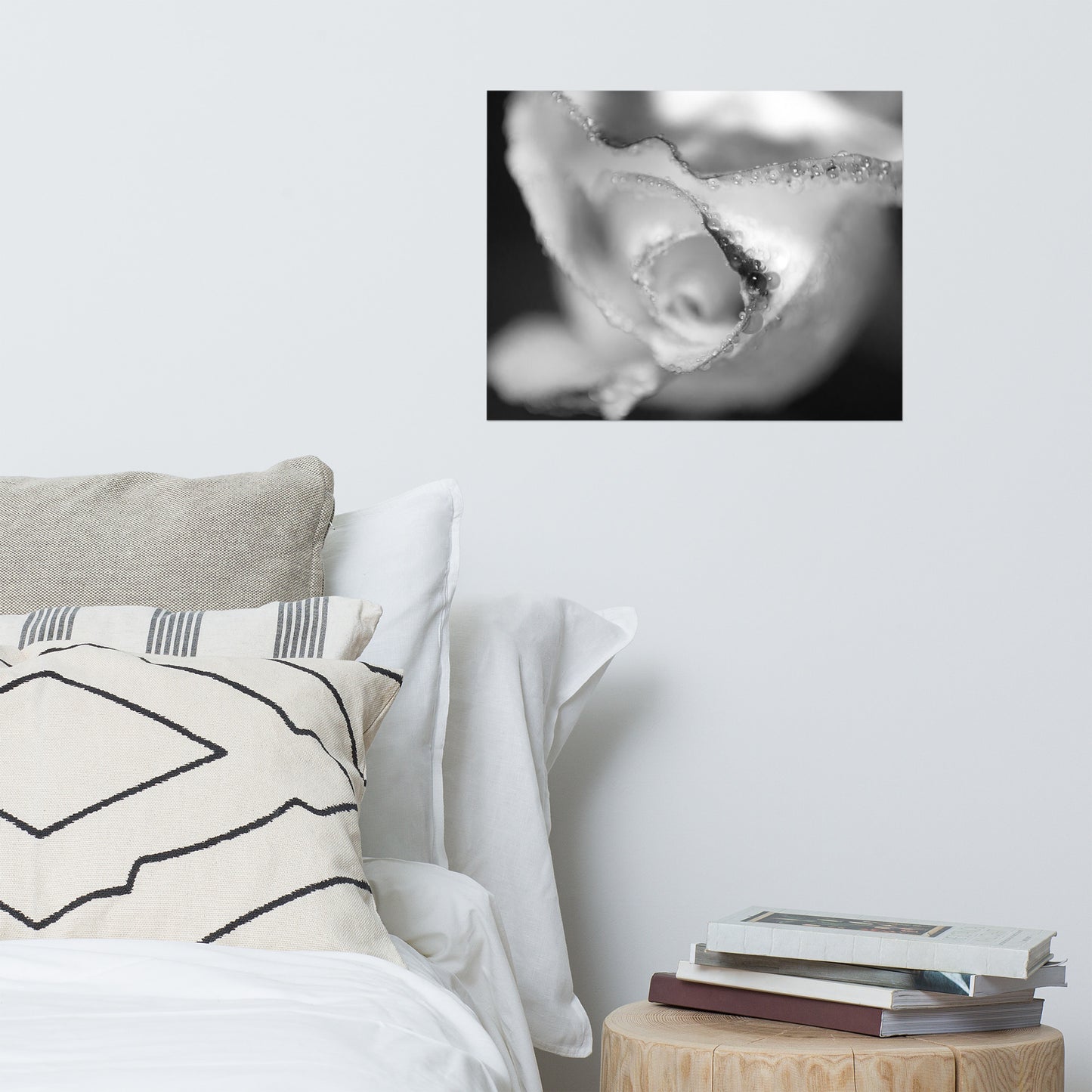Infrared Rose Black and White Floral Nature Photo Loose Unframed Wall Art Prints
