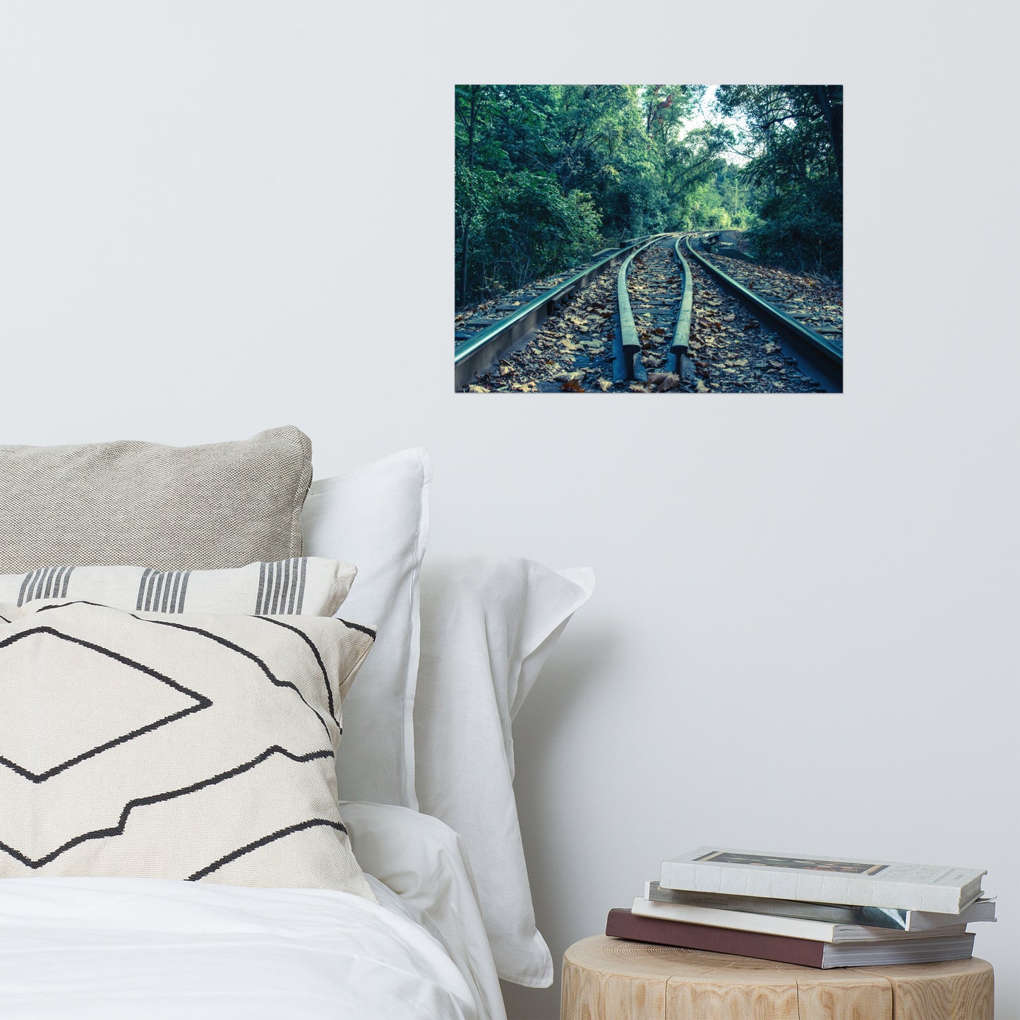 Lead Me Into The Light Colorized Rustic Industrial Farmhouse Style Landscape Photo Loose Wall Art Prints