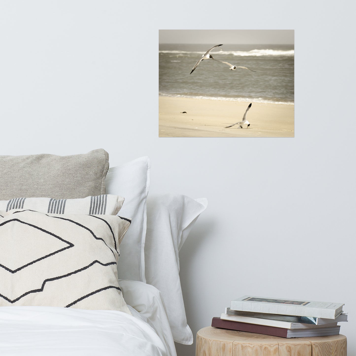 Life at the Shore Minimal Coastal Wildlife Landscape Photo Loose Unframed Wall Art Prints